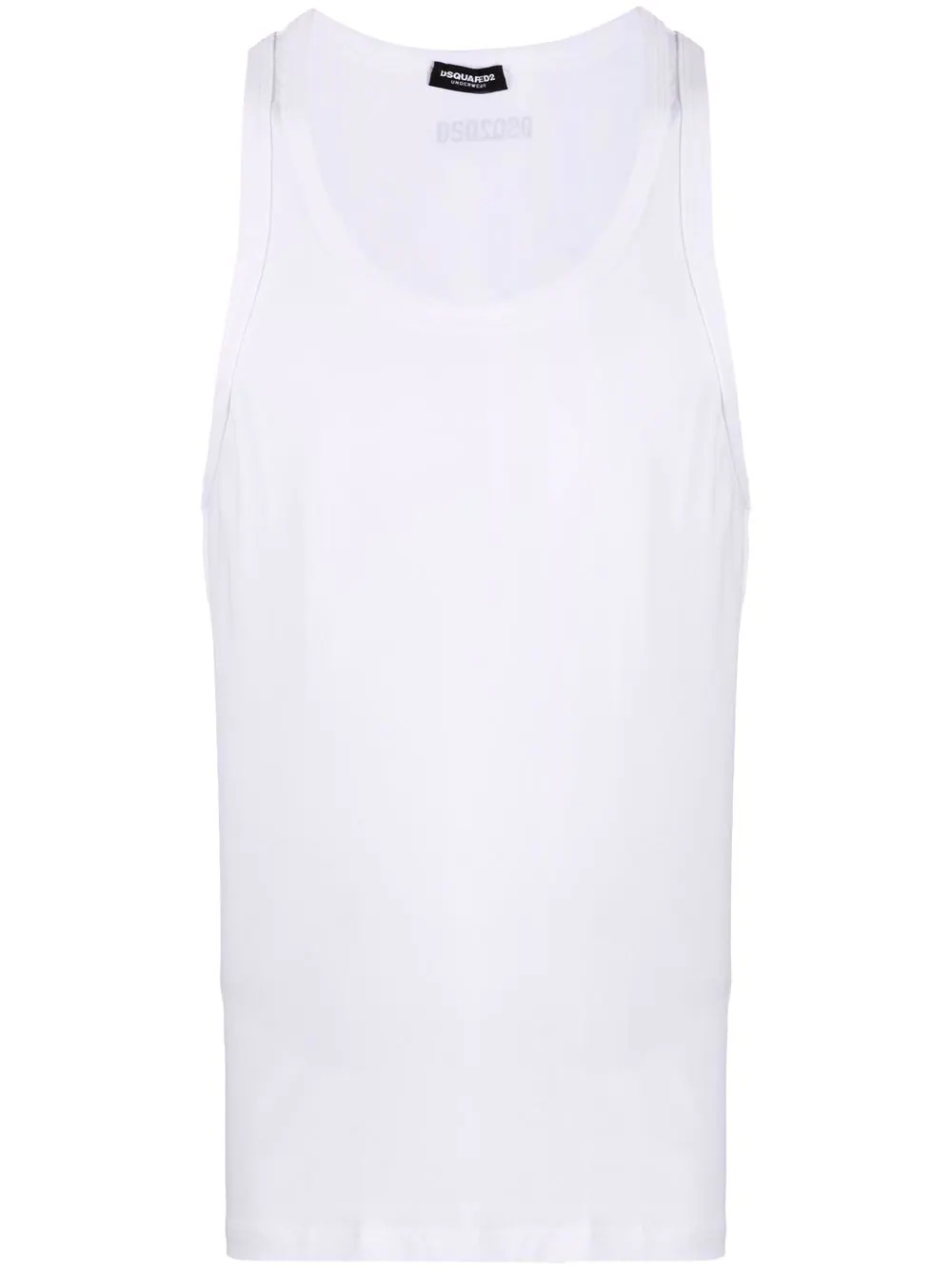 logo-print vest top - 1