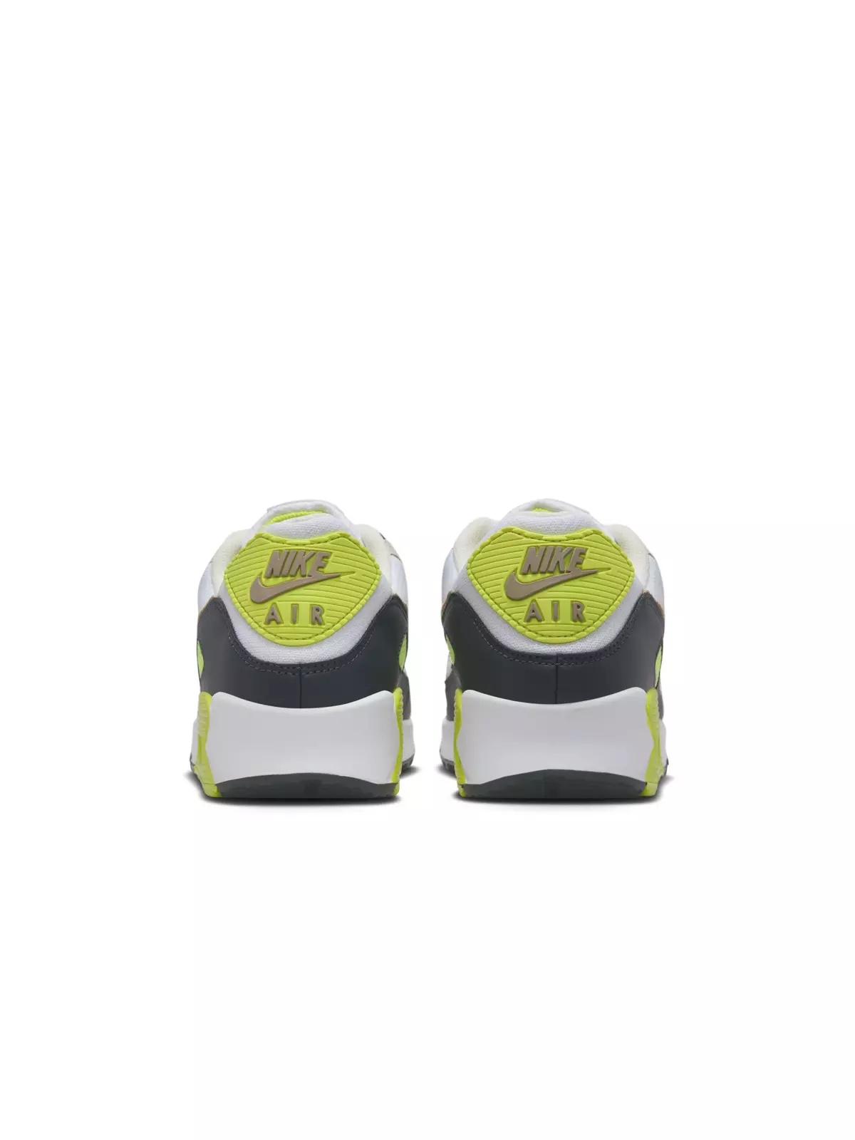 Air Max 90 "White/Cyber/Dark Smoke Grey/Khaki" Men's Shoe - 5