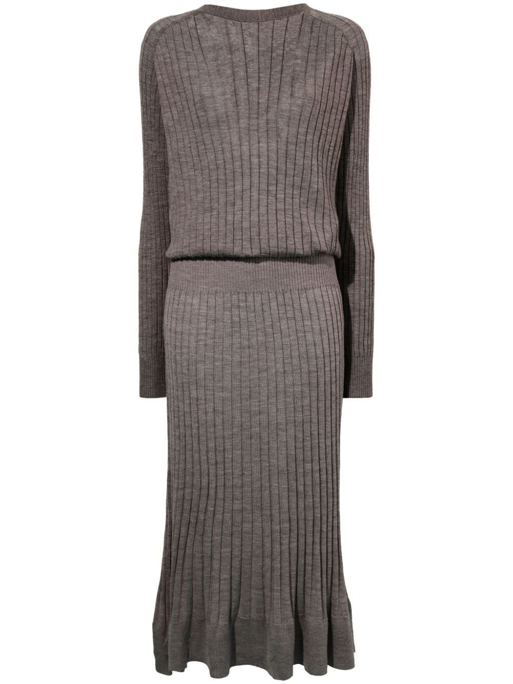 Eden ribbed-knit midi dress - 1