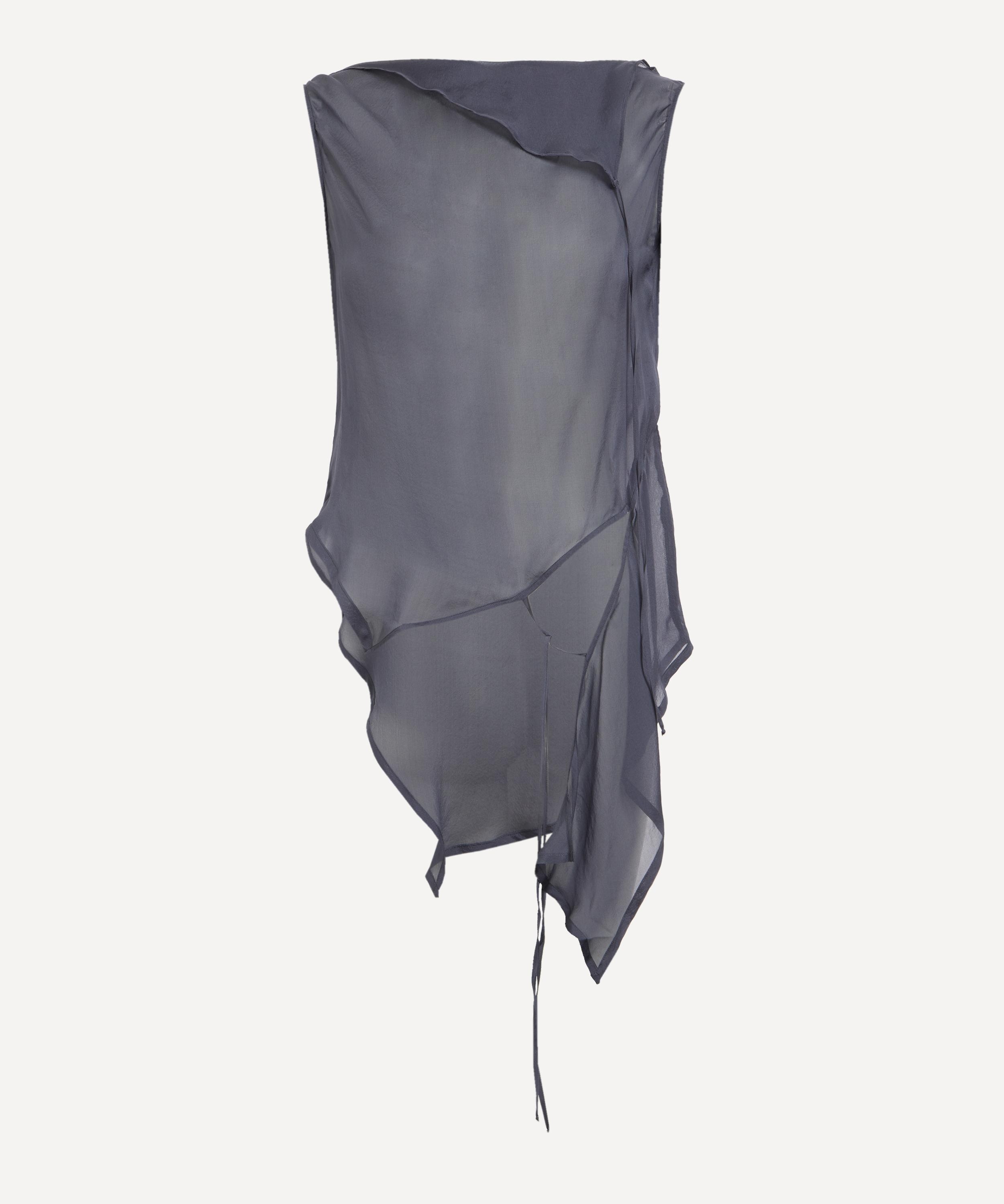 Sato Asymmetric Silk Top - 1
