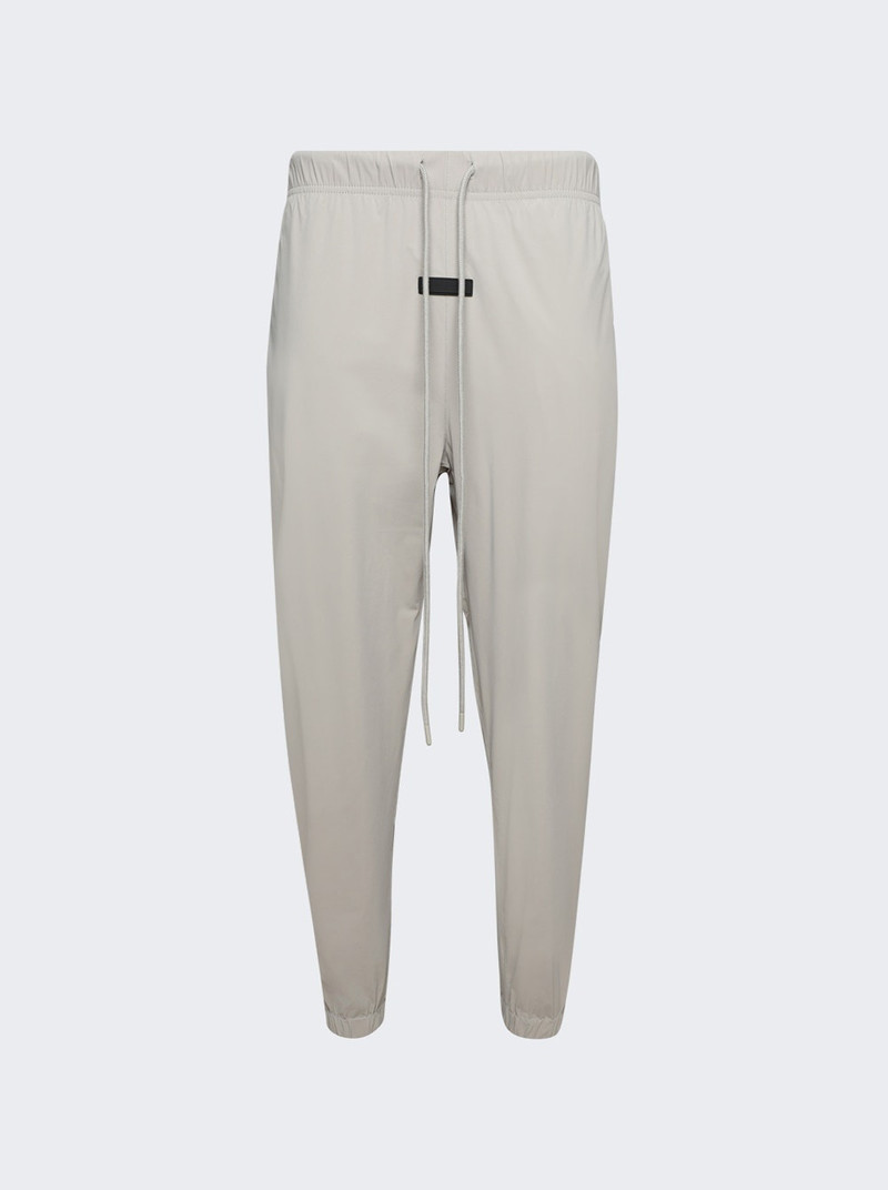 drawstring canvas track pants - 1