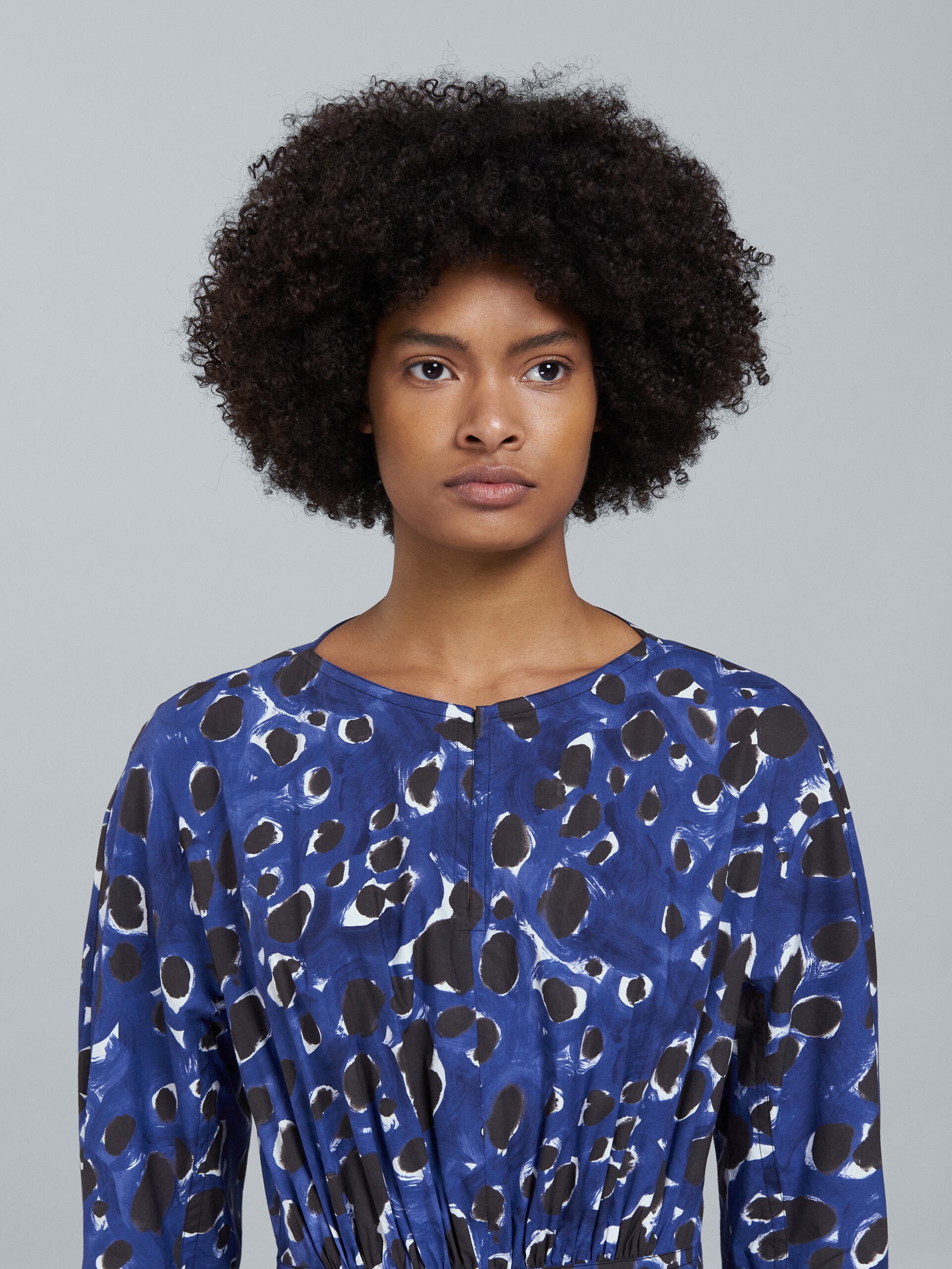 POP DOTS PRINT POPLIN DRESS - 4