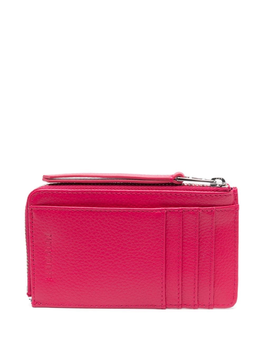 logo-plaque leather wallet - 2