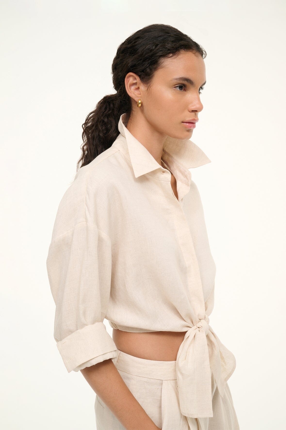 STAUD LISA LINEN TOP NATURAL - 7