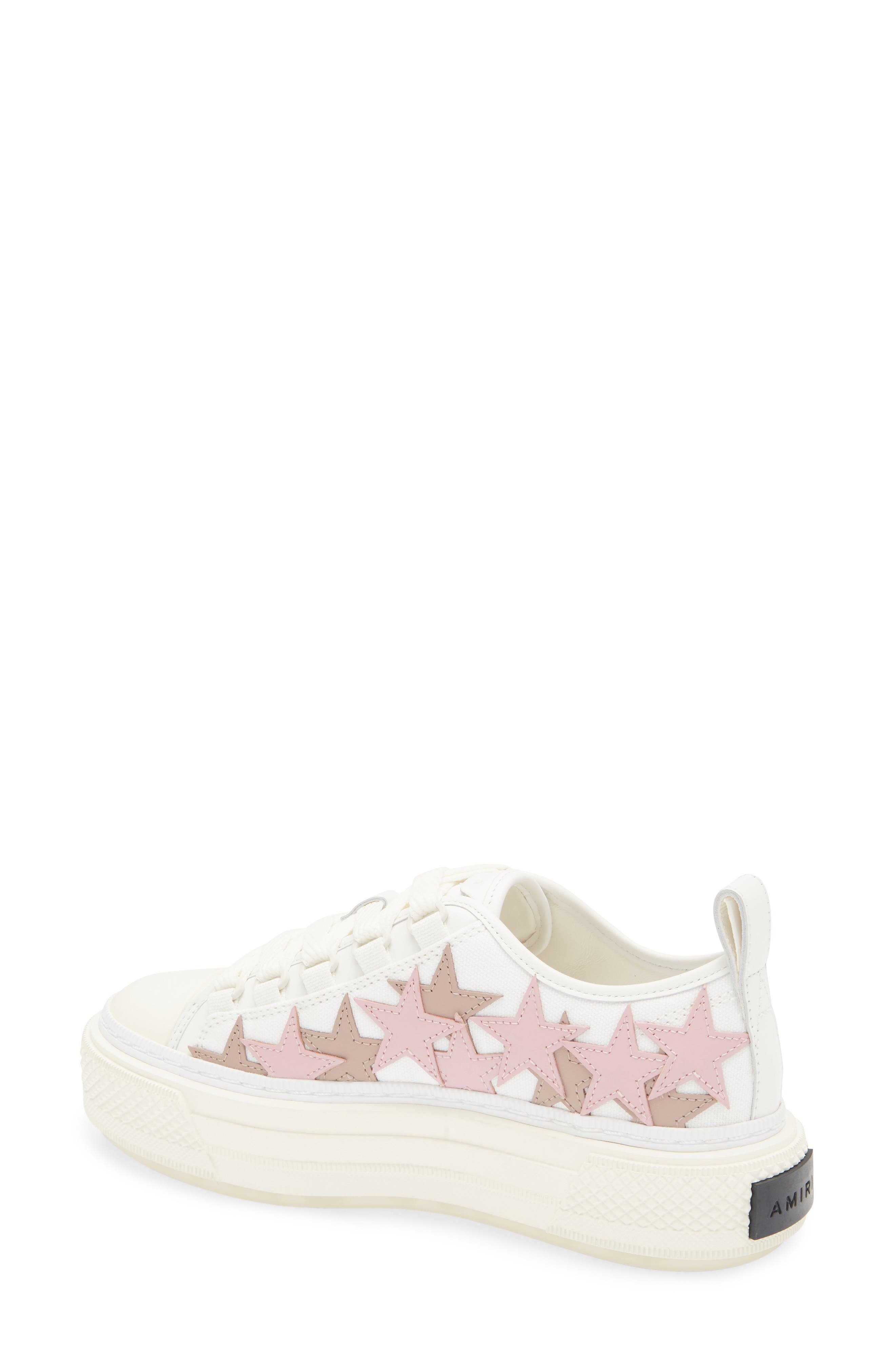 AMIRI Stars Court Sneaker in White Pink at Nordstrom - 2