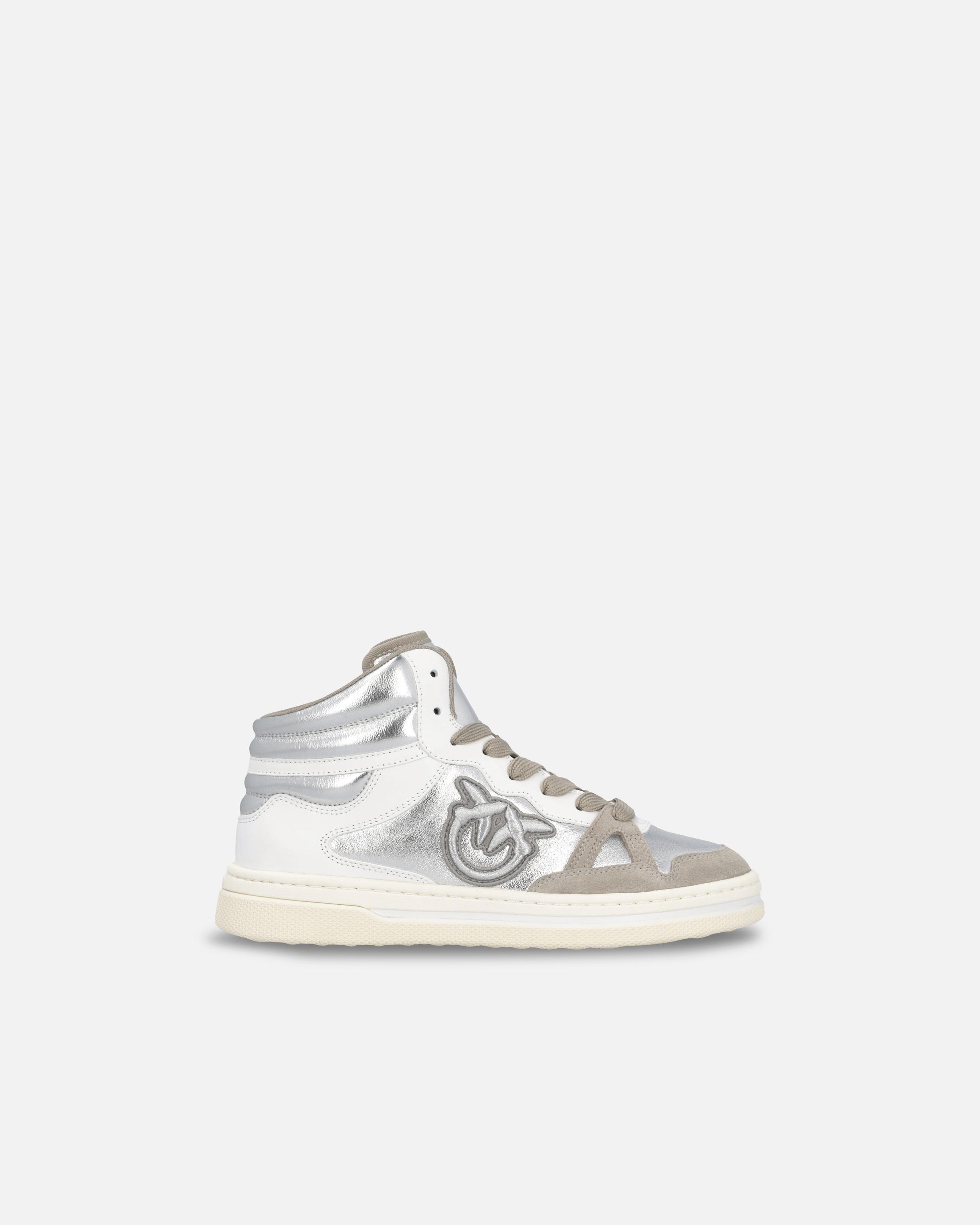 LAMINATED HIGH-TOP SNEAKERS - 1