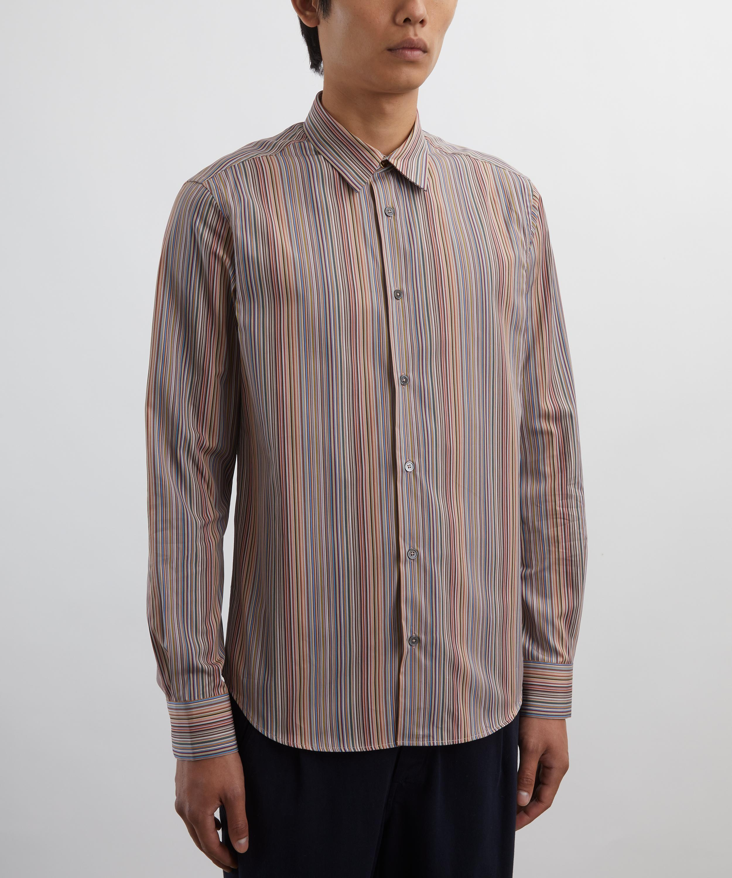 Slim-Fit Signature Stripe Cotton Shirt - 3