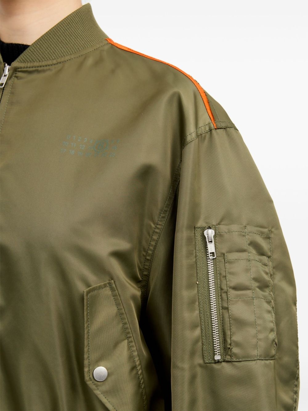 logo-print zip-up jacket - 7