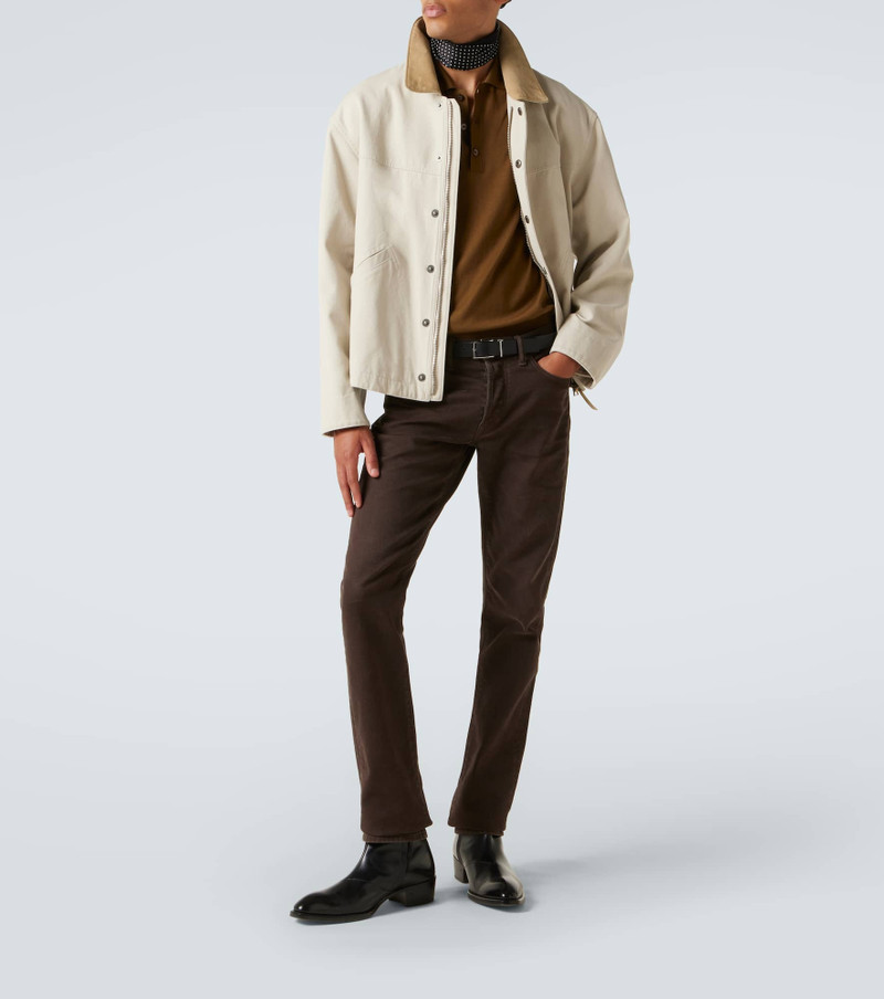 TOM FORD Cotton and silk polo shirt outlook