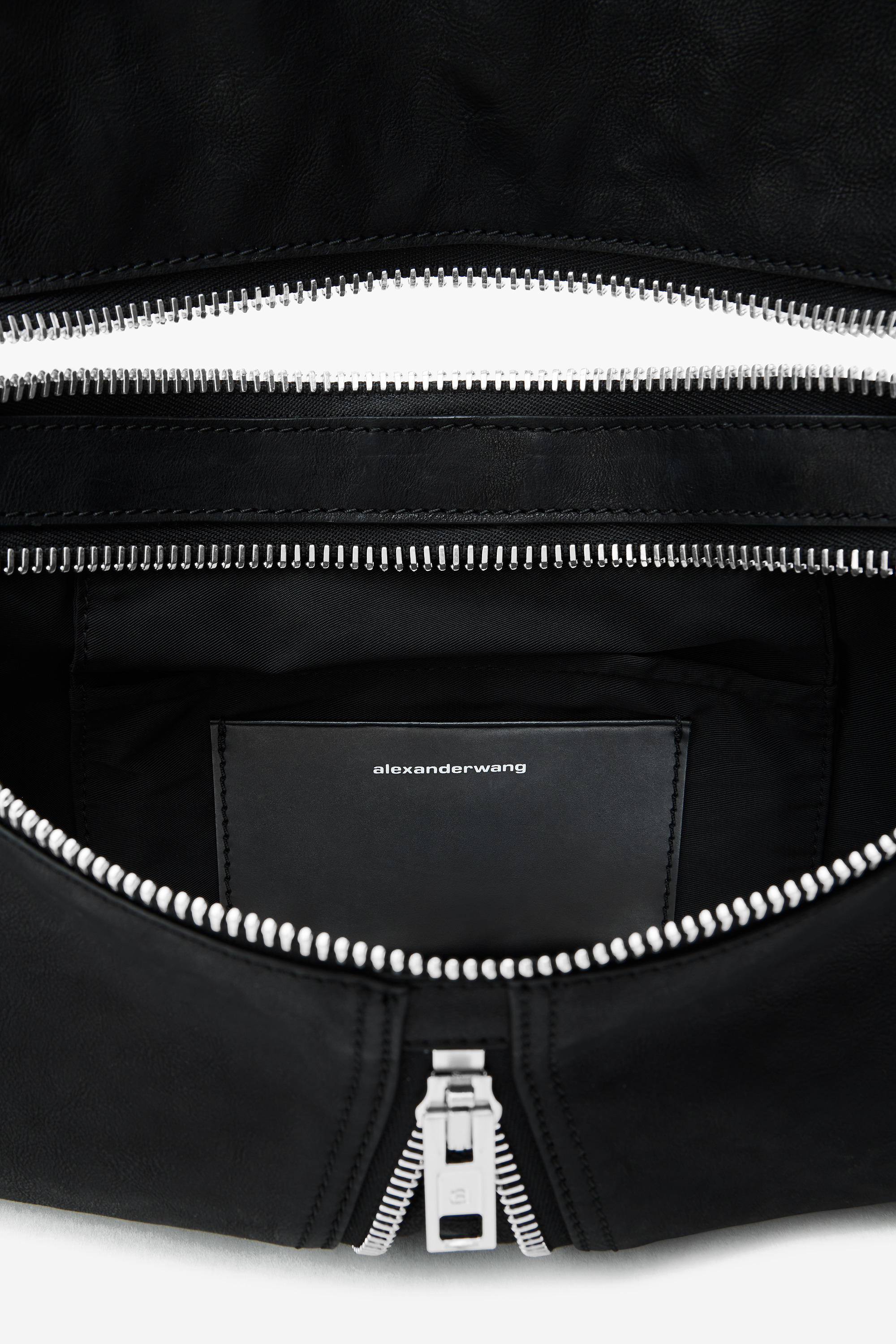 Black Medium Calfskin Geo Bag - 4