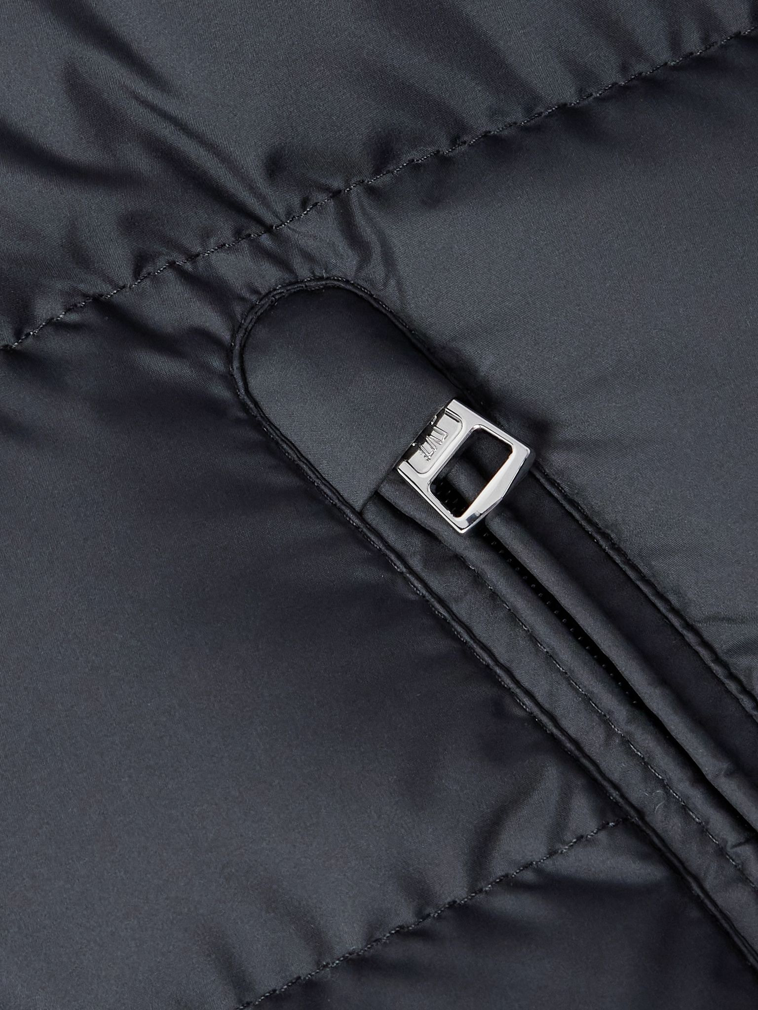 Arneb Logo-Appliquéd Quilted Shell Hooded Down Jacket Black - 5