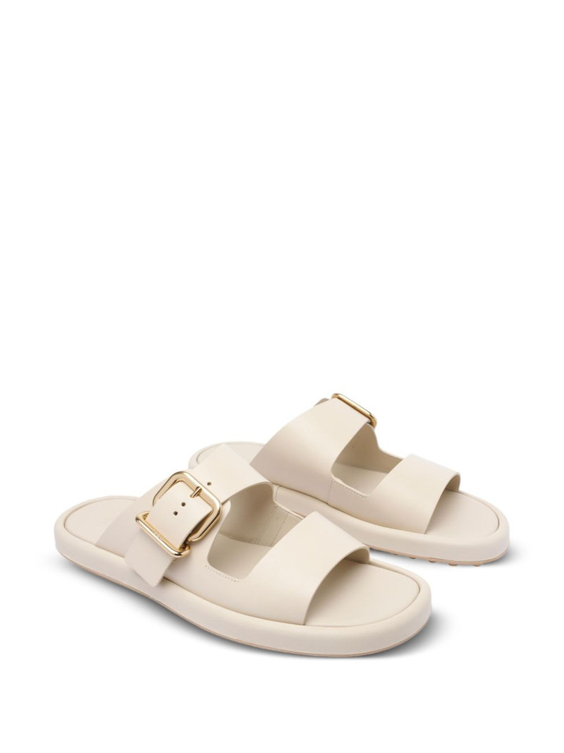 Tod's double-buckle leather sandals outlook