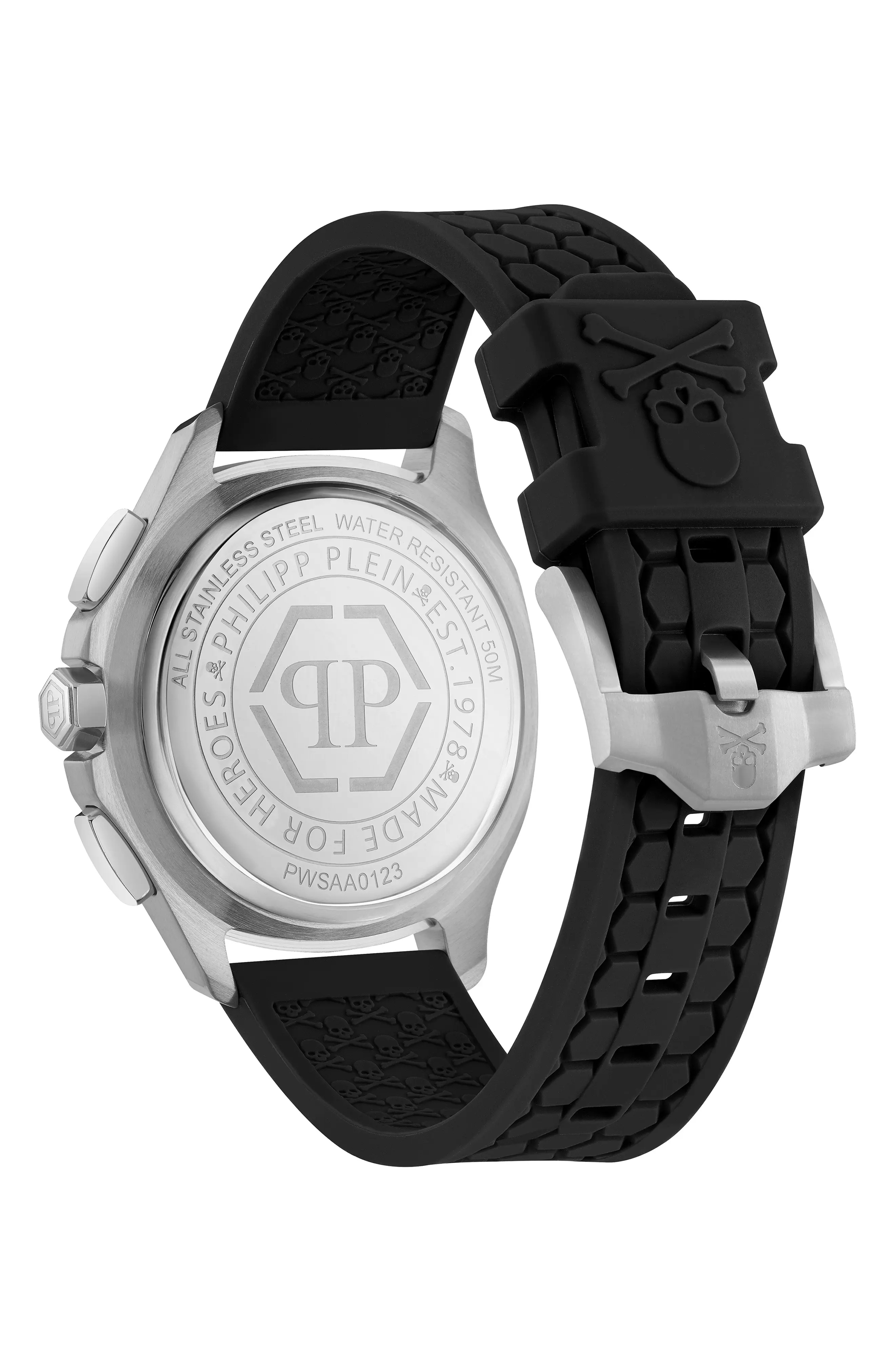 Spectre Chronograph Silicone Strap Watch, 44mm - 3