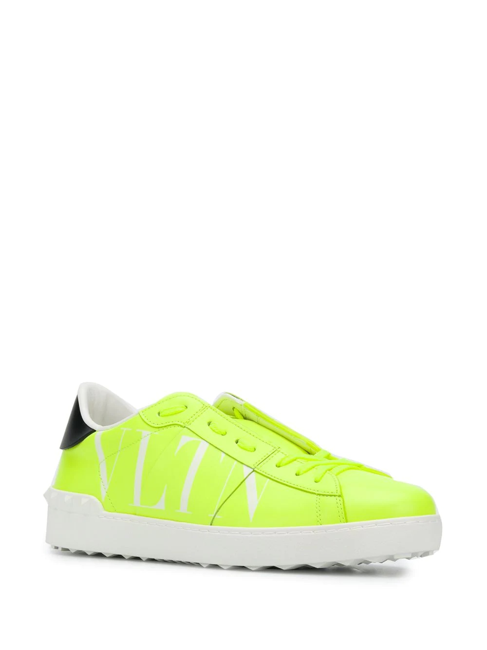 VLTN open leather sneakers - 2