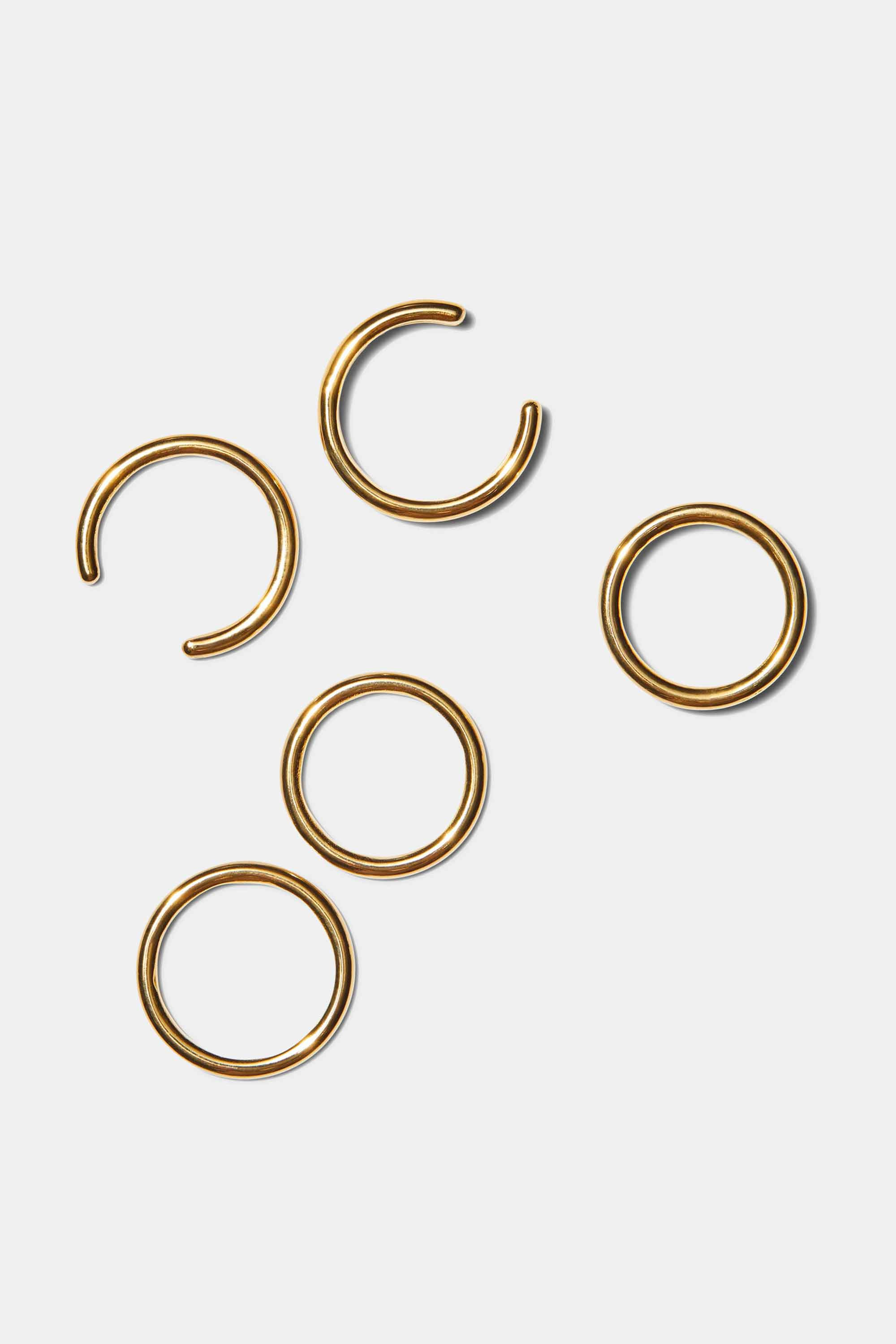 5 RING SET IN GOLD — EXCLUSIVE - 5
