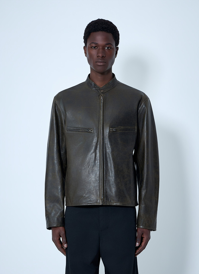 Leather Zip Jacket 1