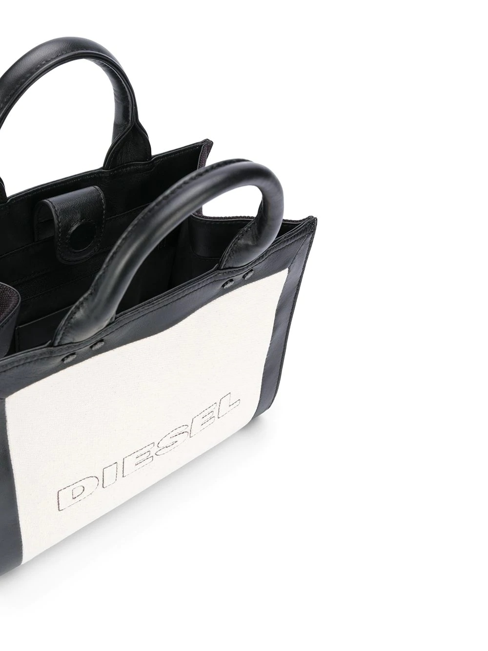 colour-block logo micro tote bag - 5