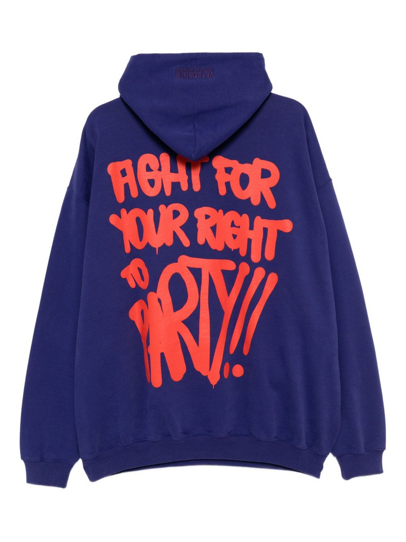 VETEMENTS graphic-printed hoodie outlook