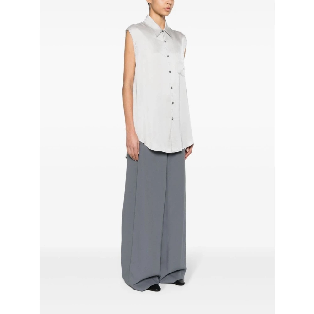 MM6 Maison Margiela ASYMMETRIC SLEEVELESS LINING LOOK SHIRT