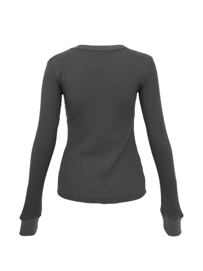 OPEN YY waffle T-shirt outlook