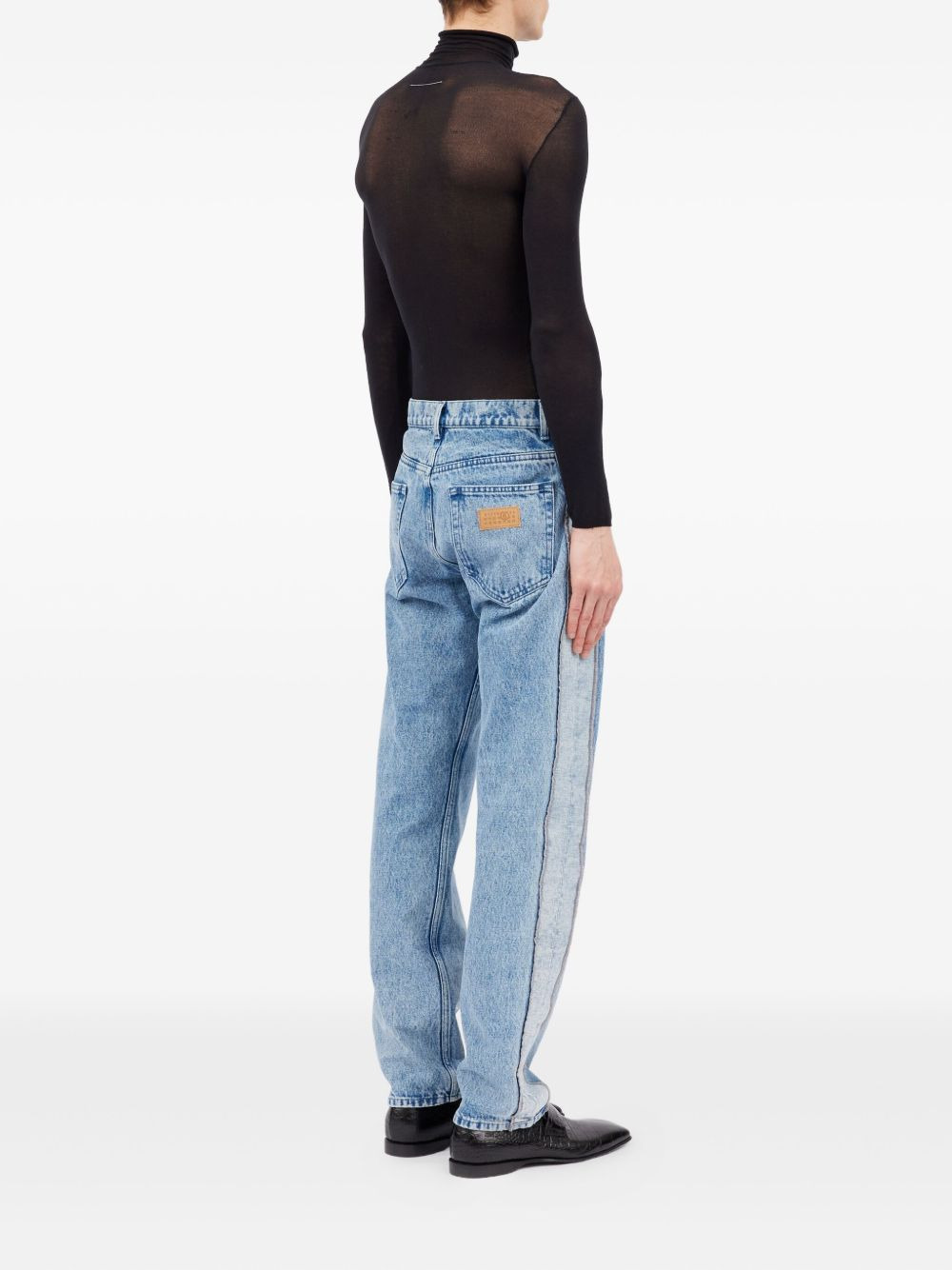 panelled regular jeans - 4