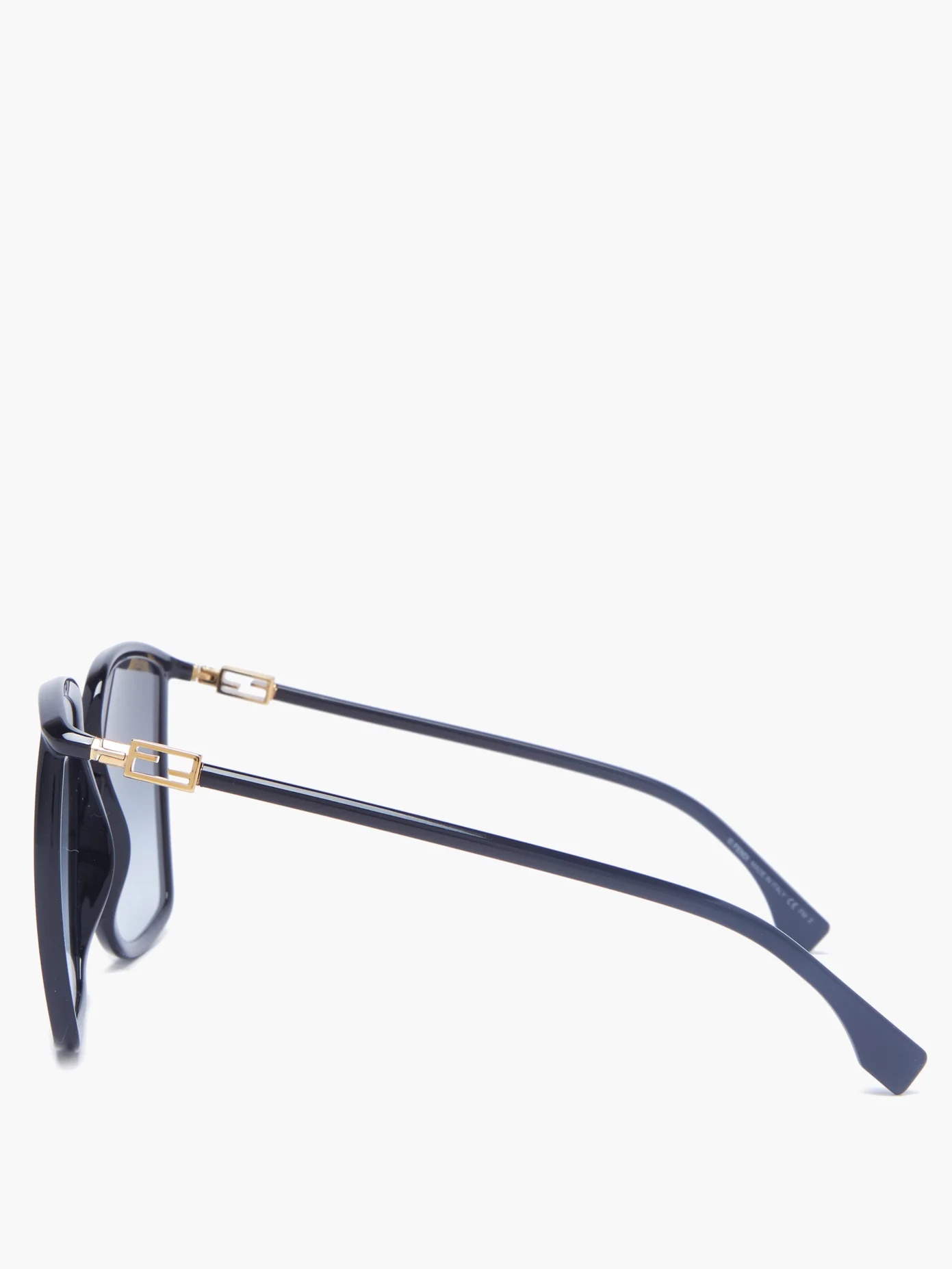 Oversized square acetate sunglasses - 4