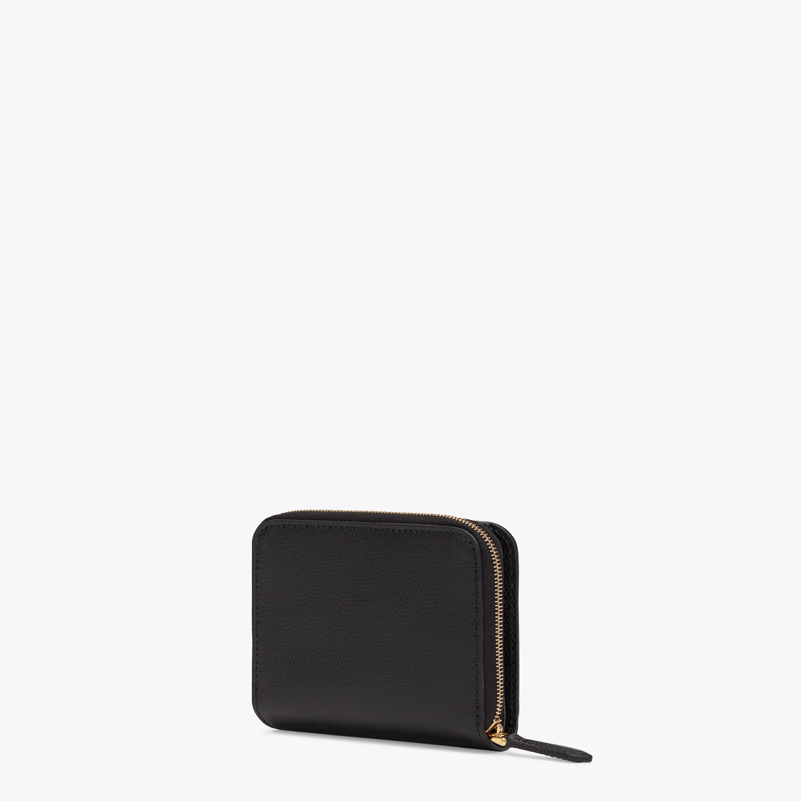 F is Fendi compact bifold wallet. Inside organized into bill compartment and cardholder slot. Featur - 2