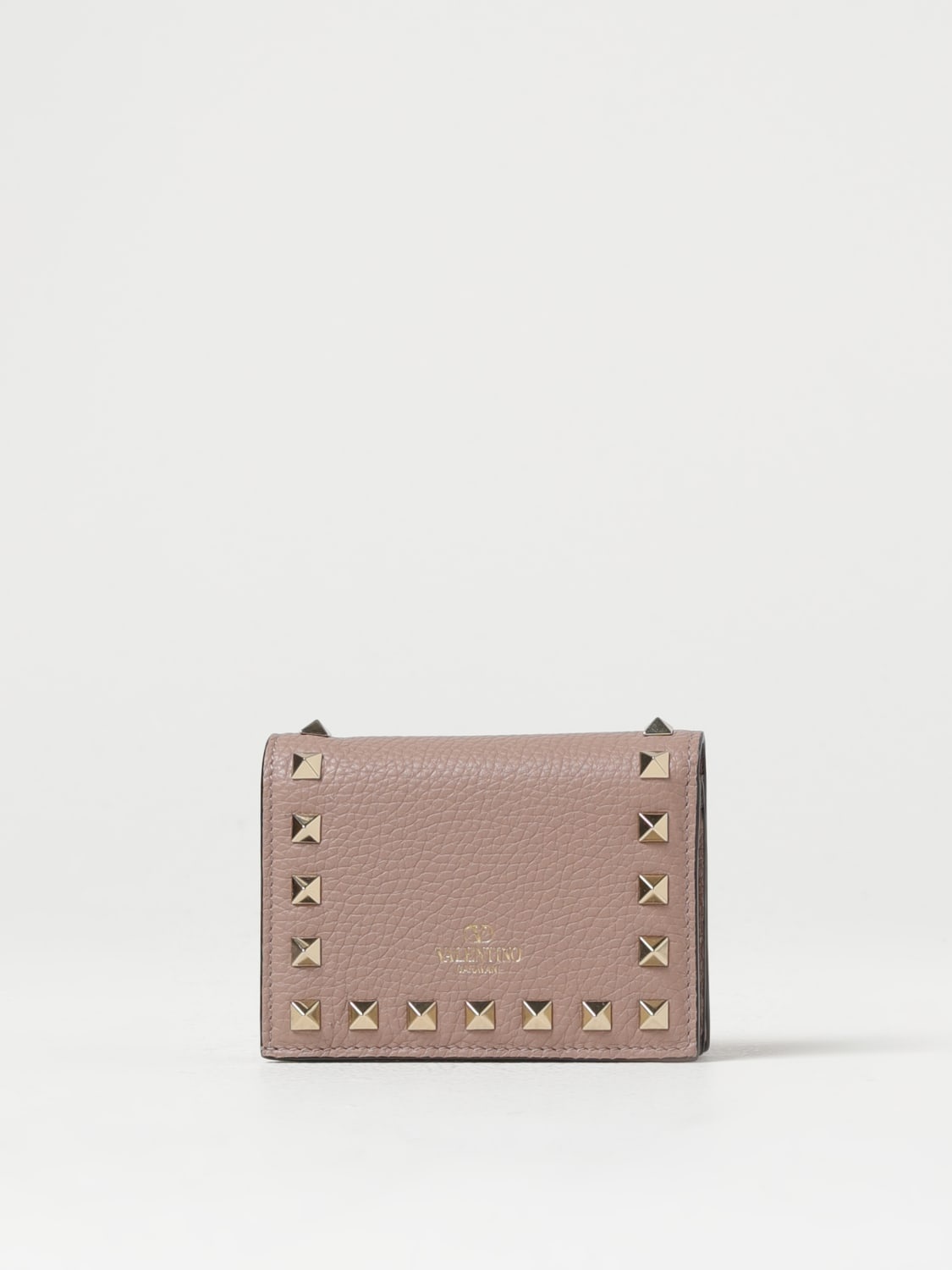 Valentino Garavani Rockstud wallet in grained leather - 3