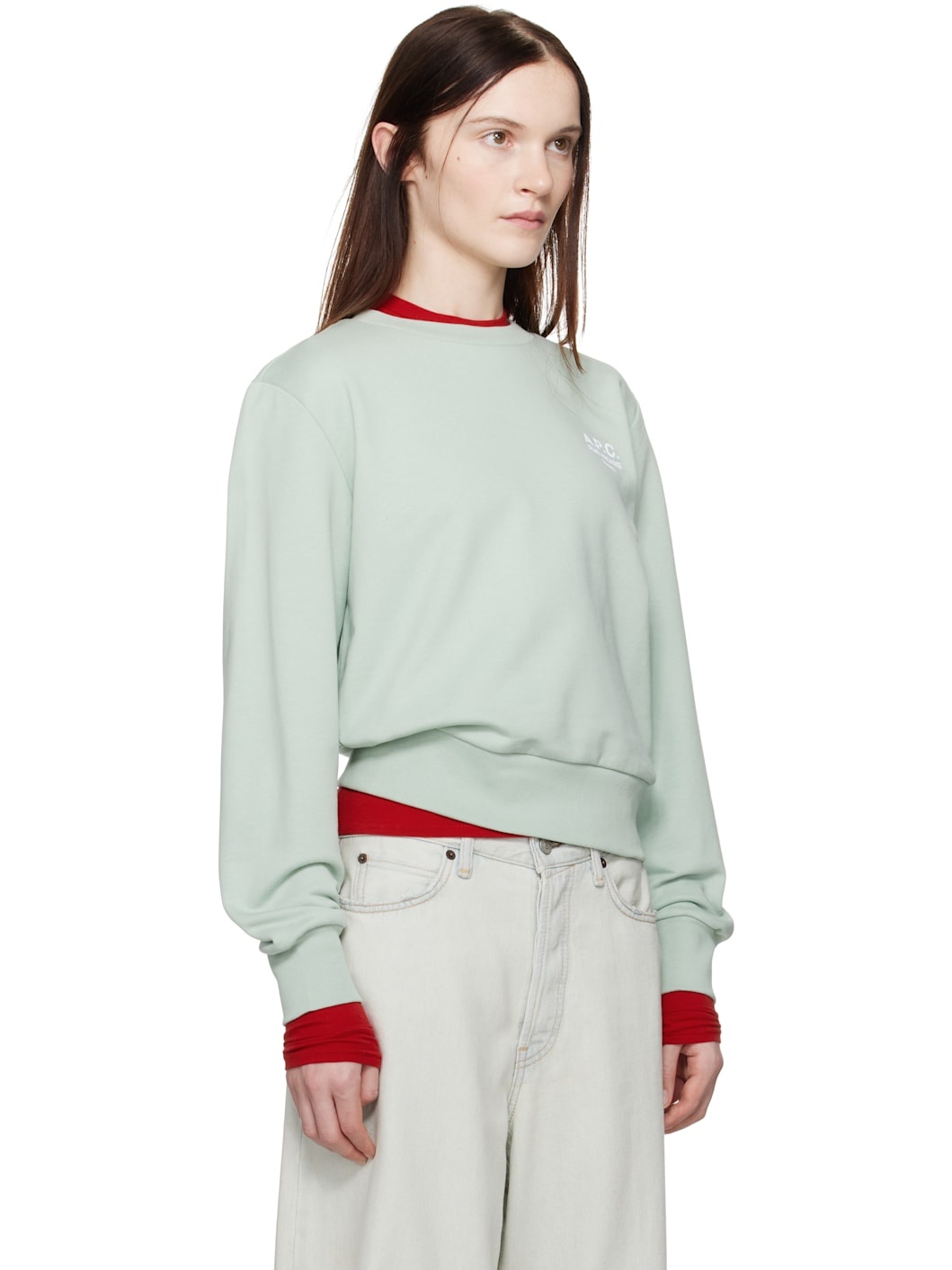 Green Boxy 'Rue Madame' Sweatshirt - 2