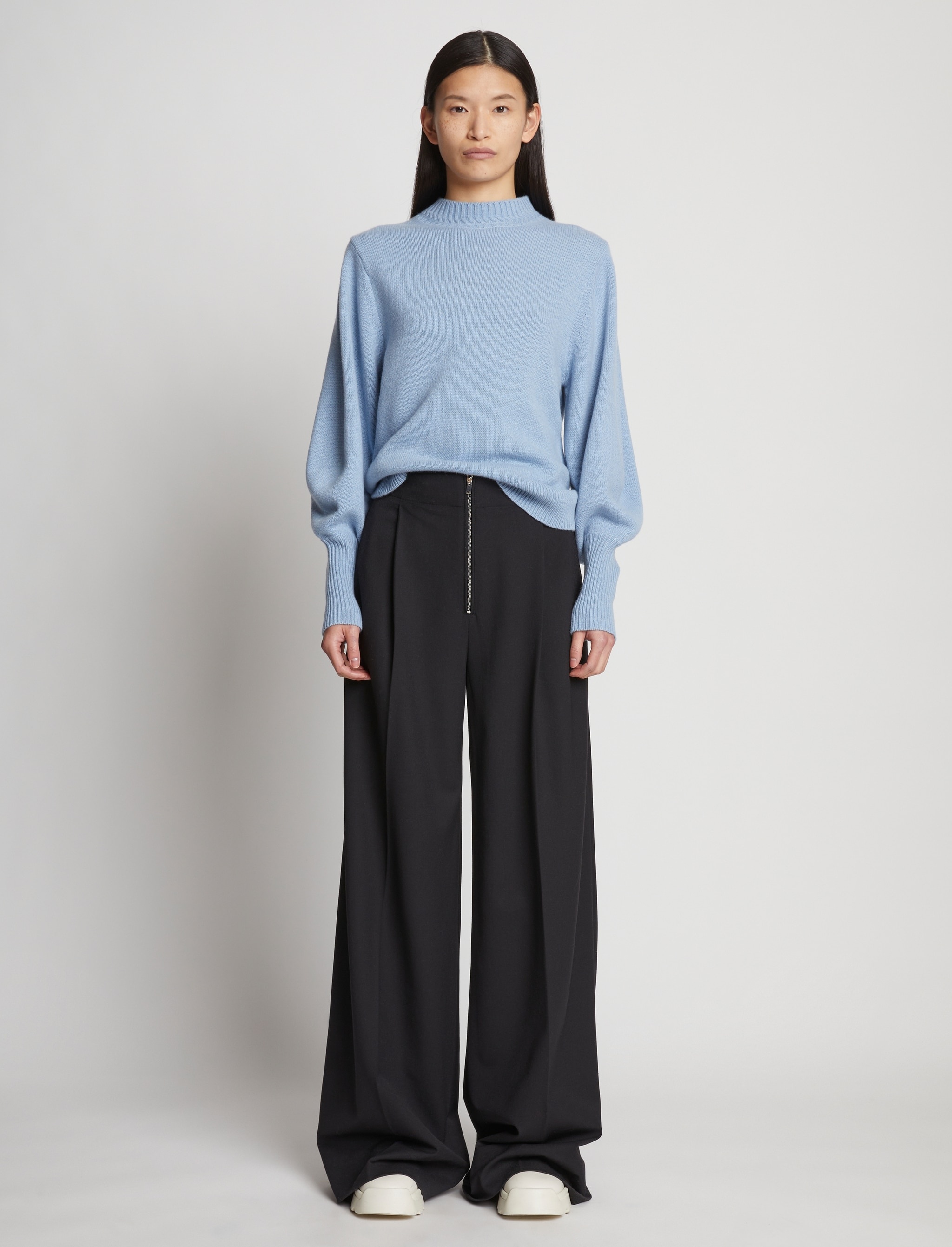 Eco Cashmere Balloon Sleeve Sweater - 3