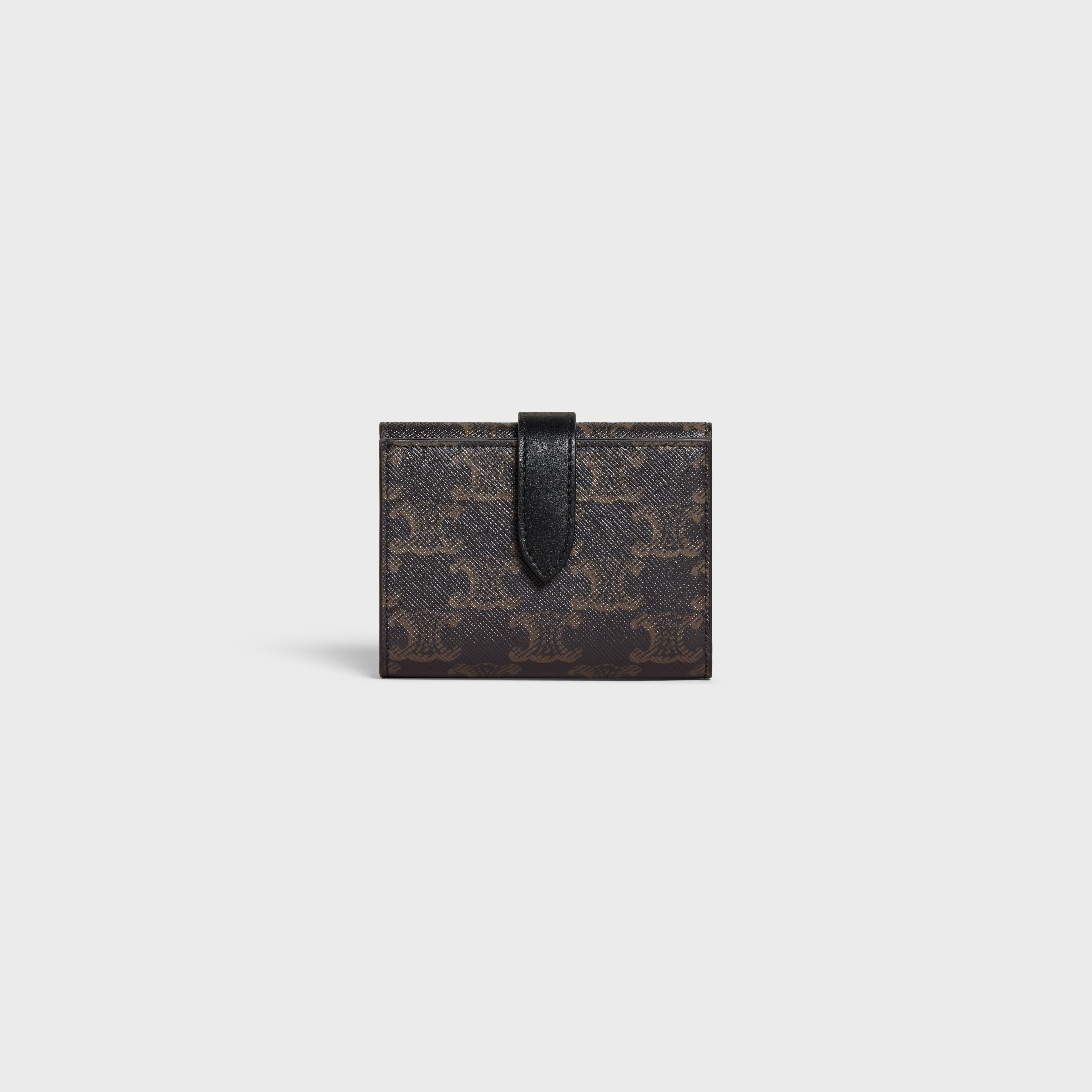 Fine Strap Wallet in Triomphe Canvas and Lambskin - 1