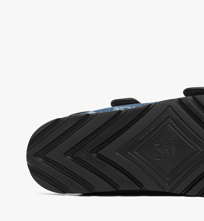 Monogram Sandals in Denim Jacquard 4