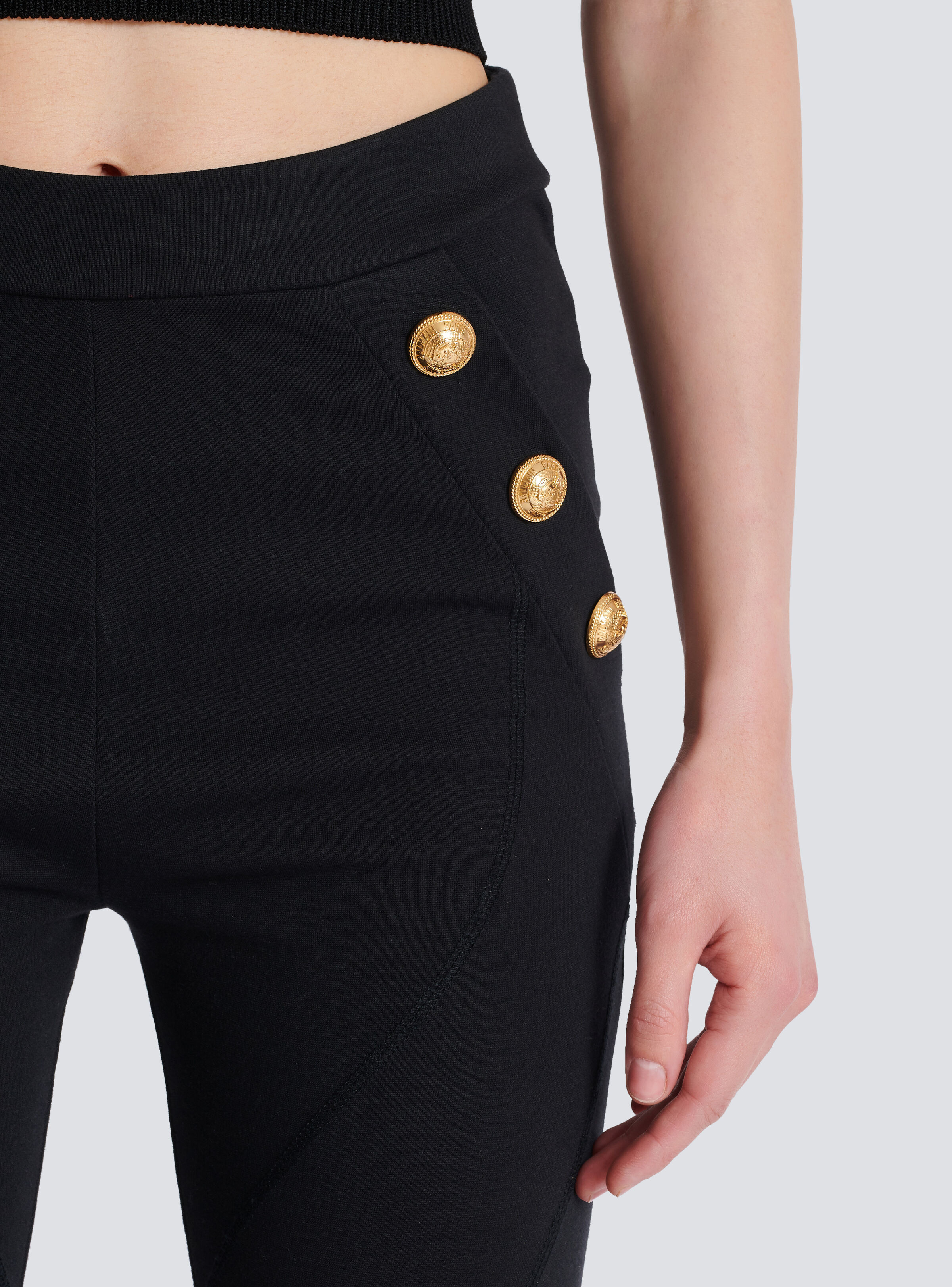 Jersey leggings with 6 buttons - 7
