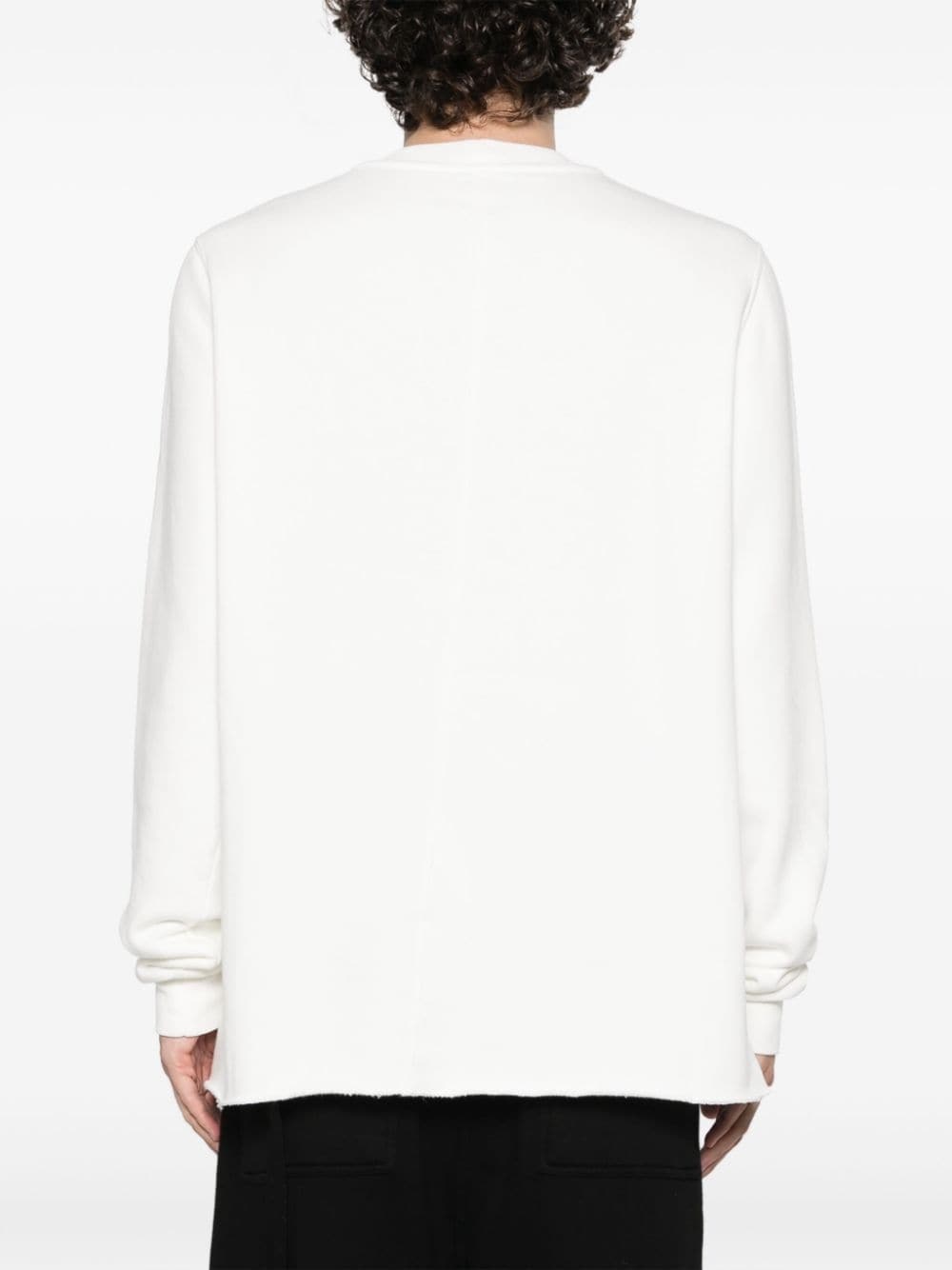 raw-cut jersey sweatshirt - 4