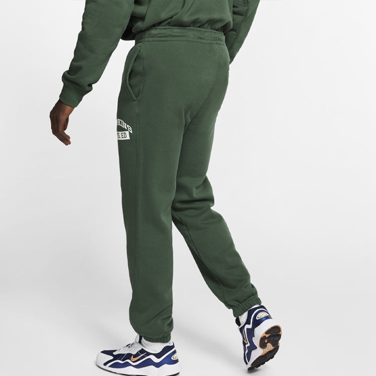 Nike X Stranger Things Sweat Pant Crossover Casual Sports Pants US Edition Green CQ3656-323 - 4