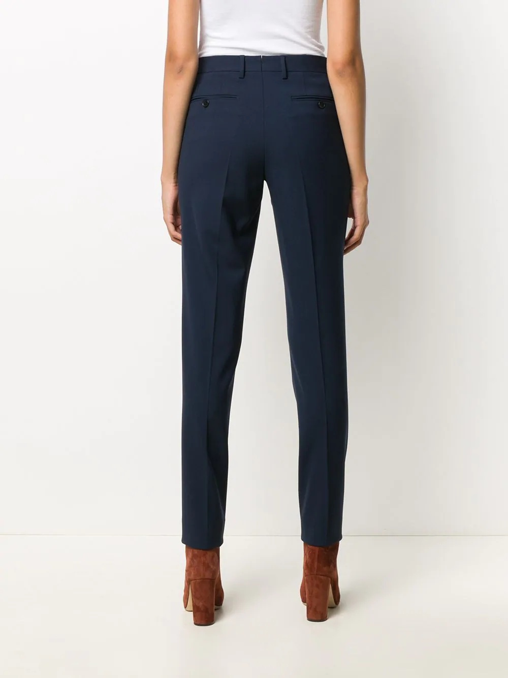 slim-fit tailored trousers  - 4