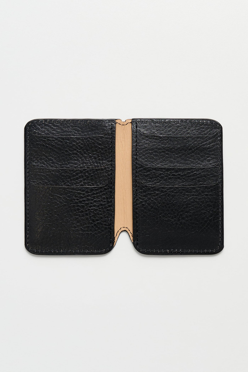 Card Case Deep Black Leather 3