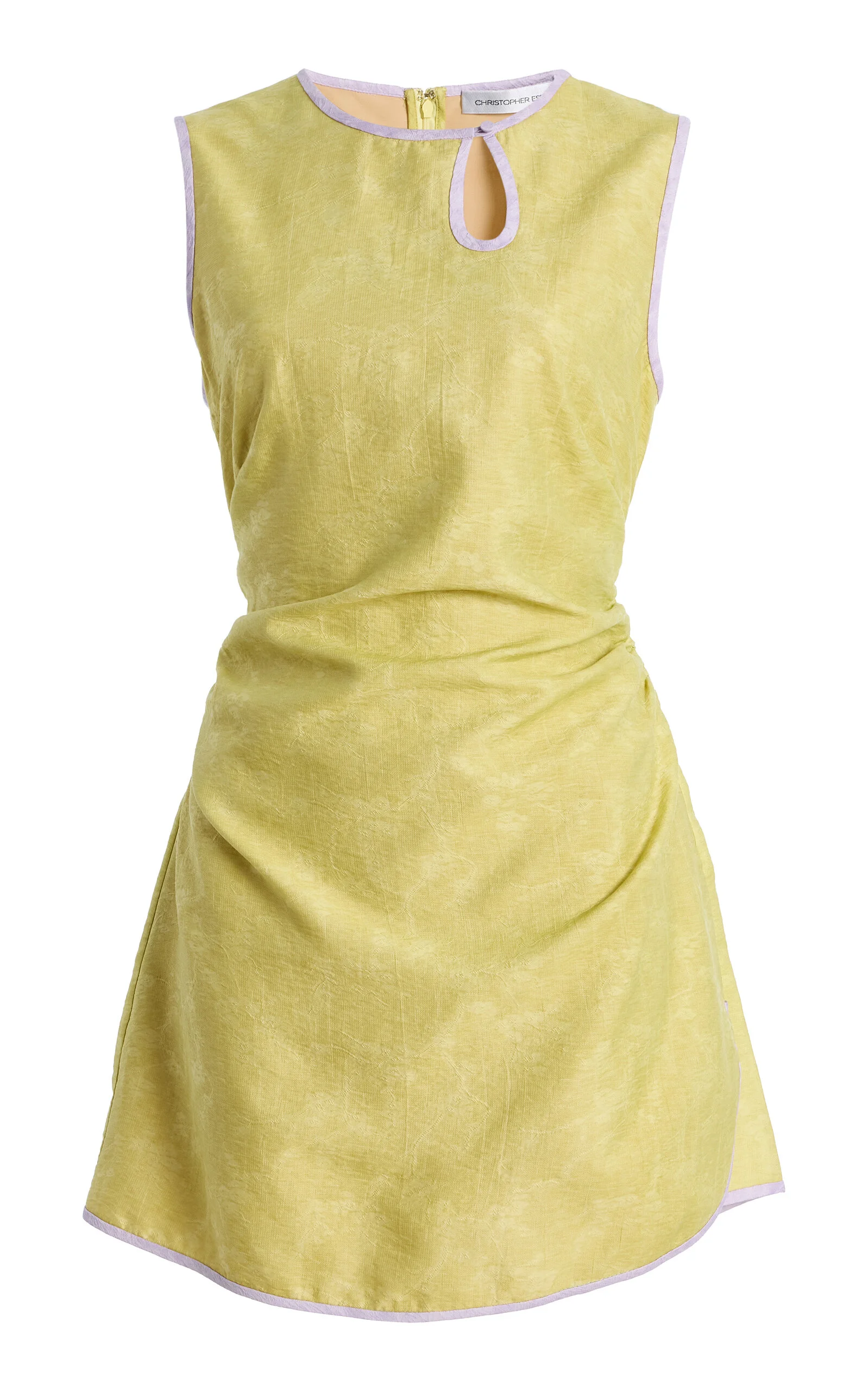 Exclusive Light Leak Jacquard Loophole Mini Dress - 1