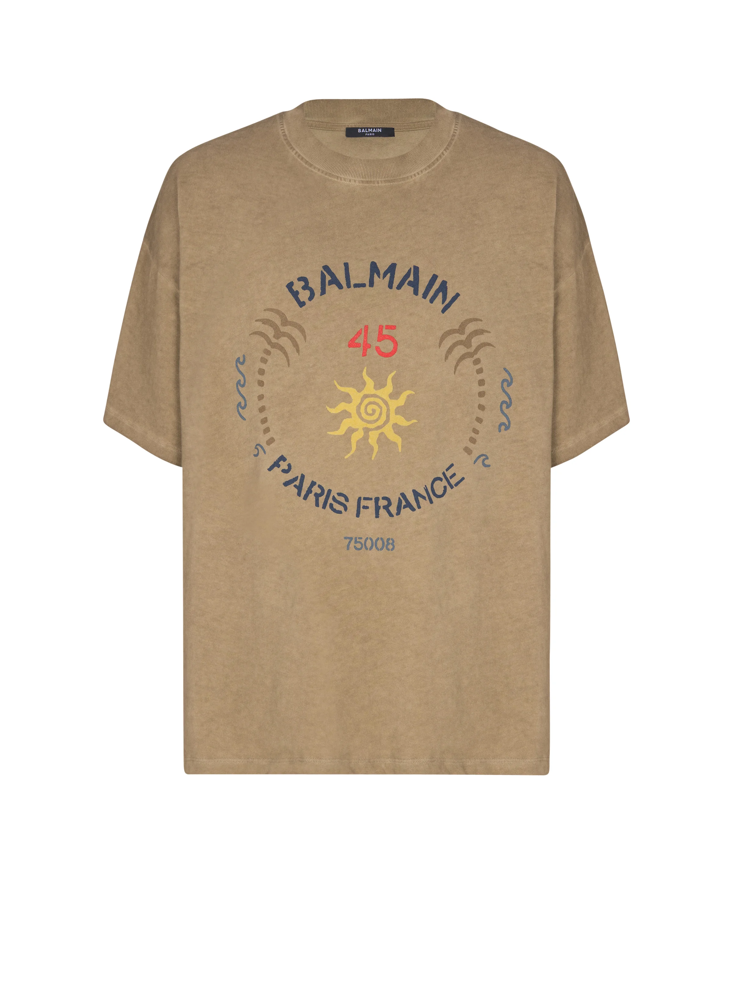 T-shirt with Balmain Club print - 1