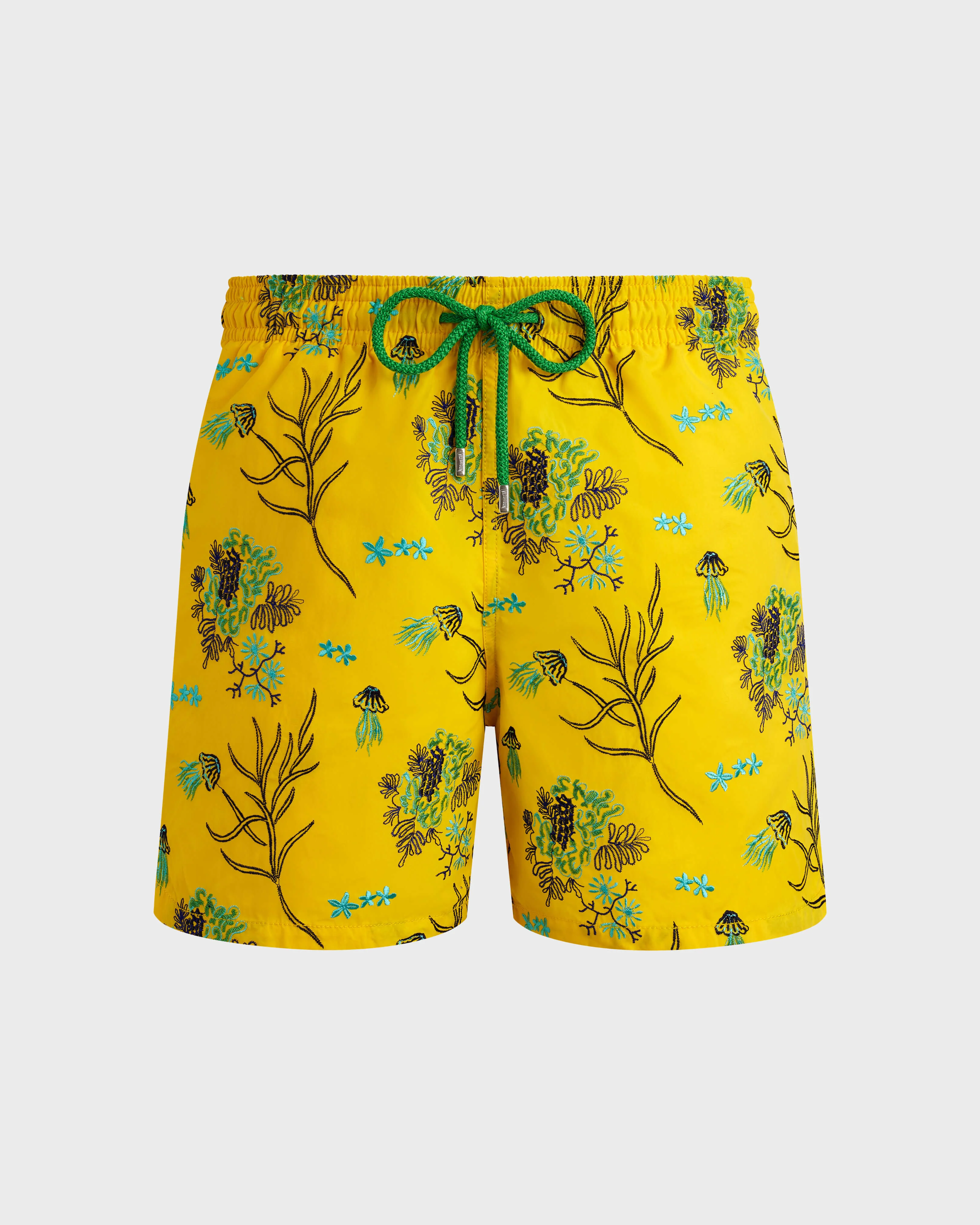 Men Swim Trunks Embroidered Medusa Flowers - Limited Edition - 1