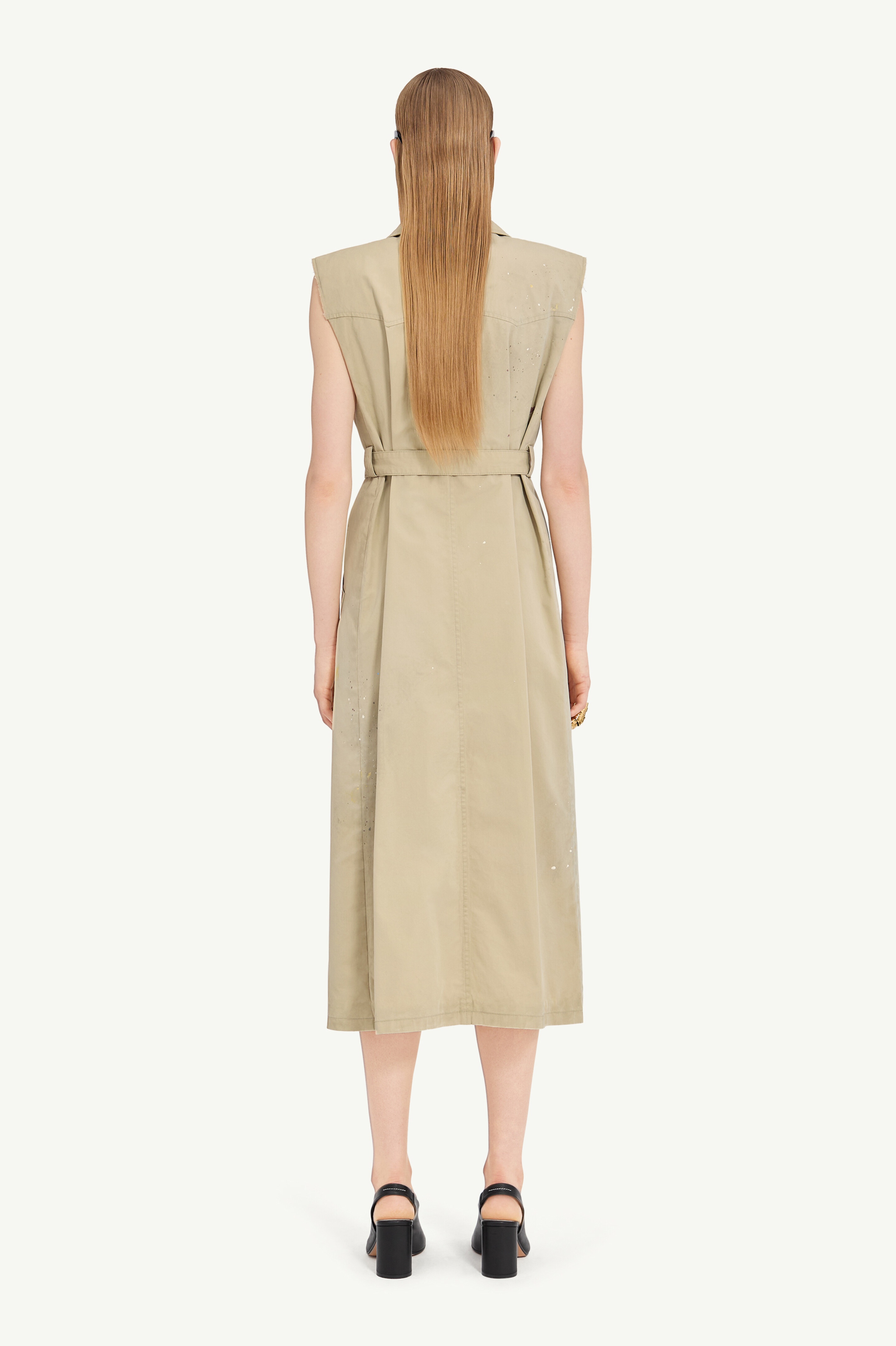 Sleeveless Trench Coat - 4