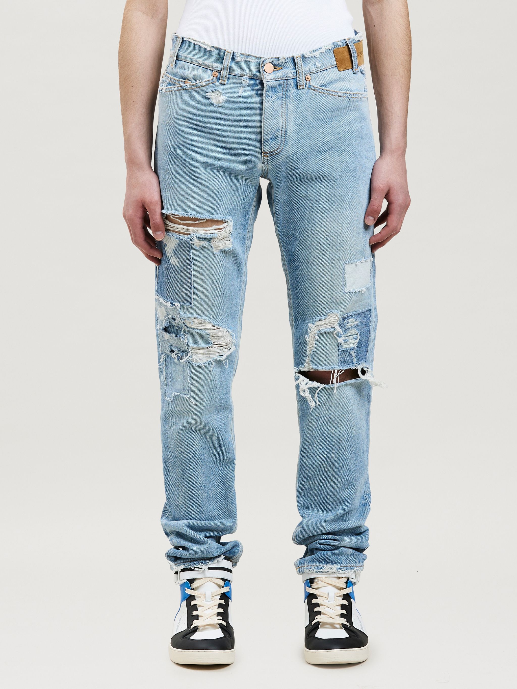 SLIM DENIM PANTS - 3