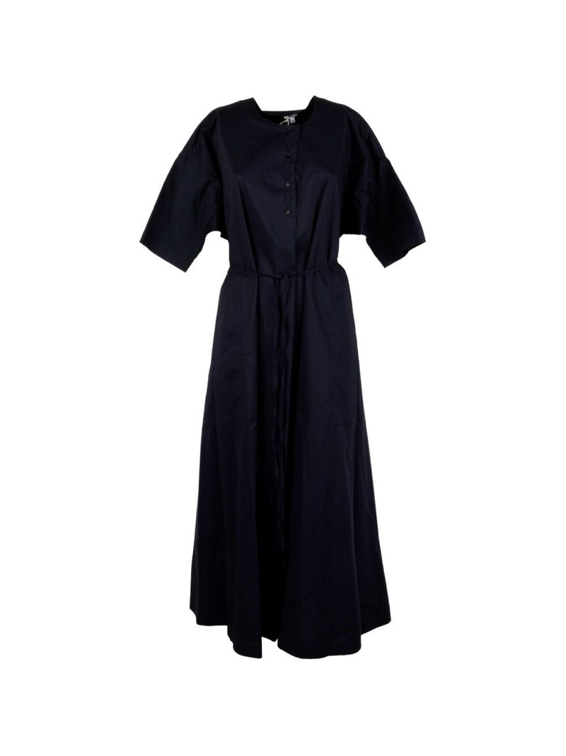 belted button-front maxi dress 1