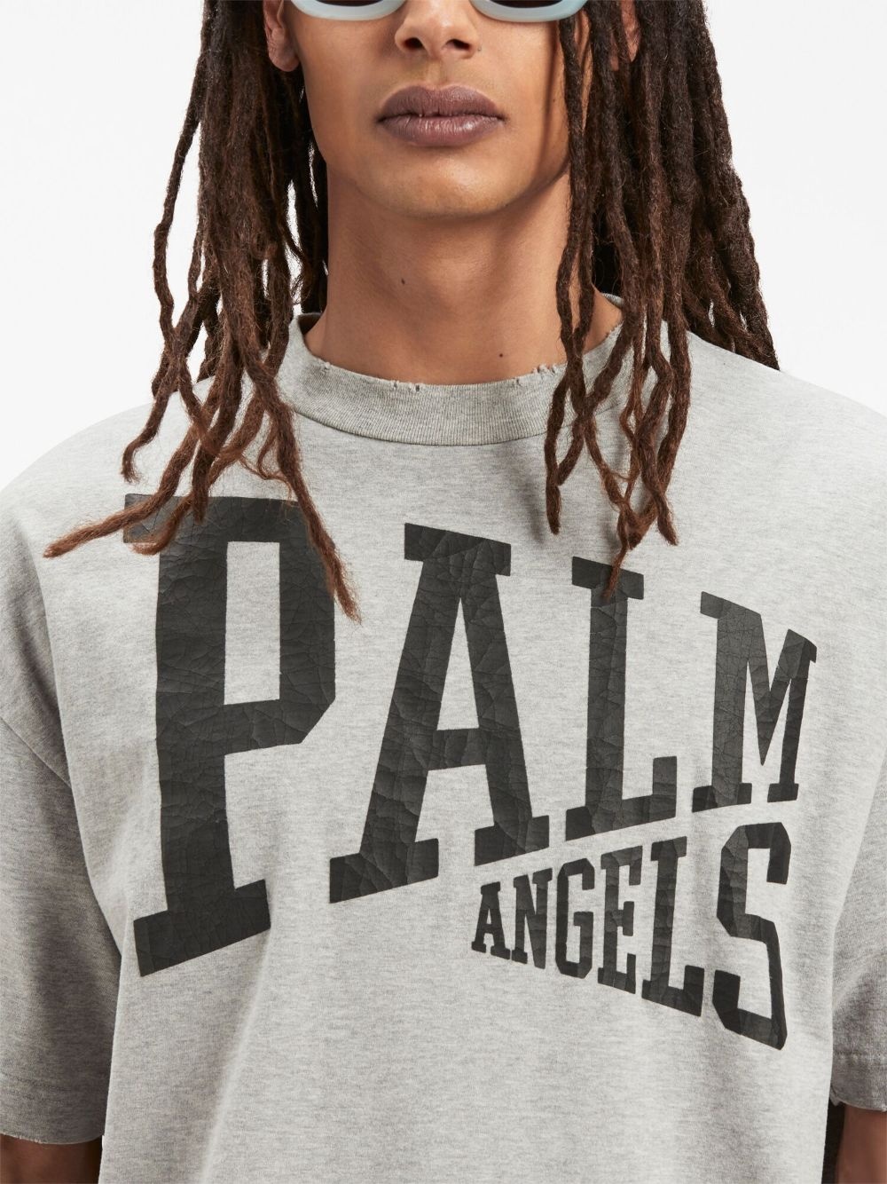 logo-print crew-neck T-shirt - 6