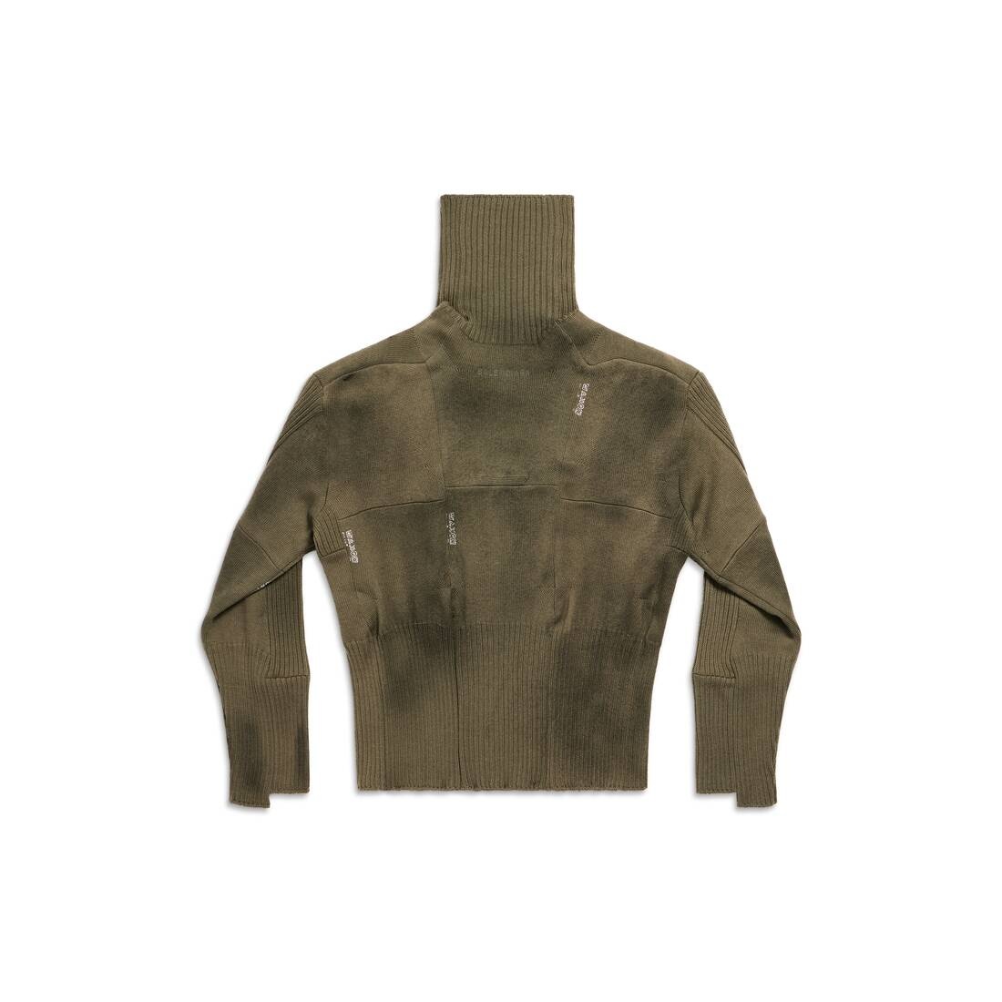 Balenciaga Upcycled Socks Sweater in Dark Green - 6