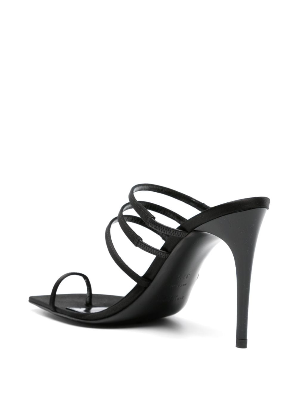 Saint Laurent Women Satin Heel Mules - 2