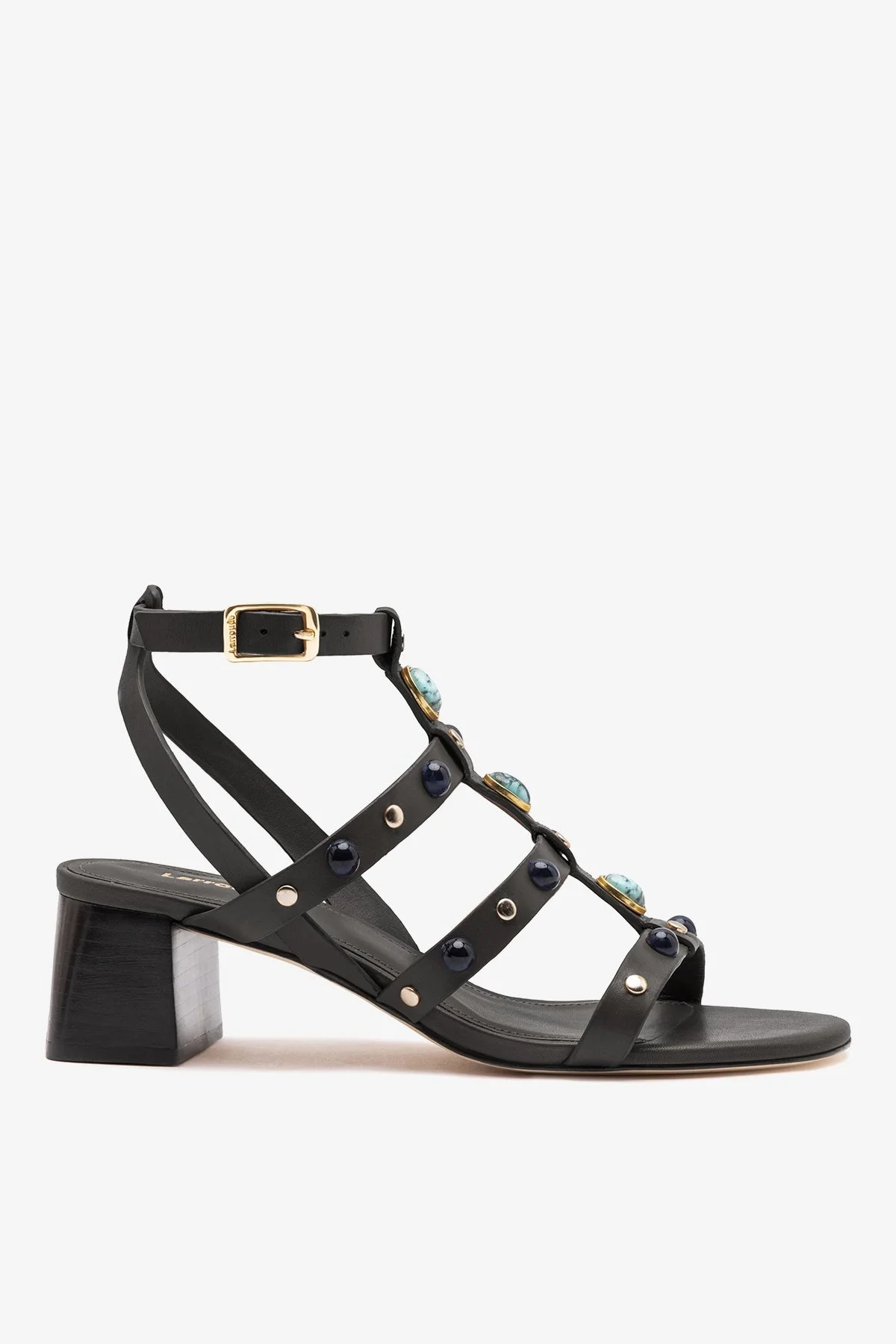 Amalfi Sandal Black Leather - 1