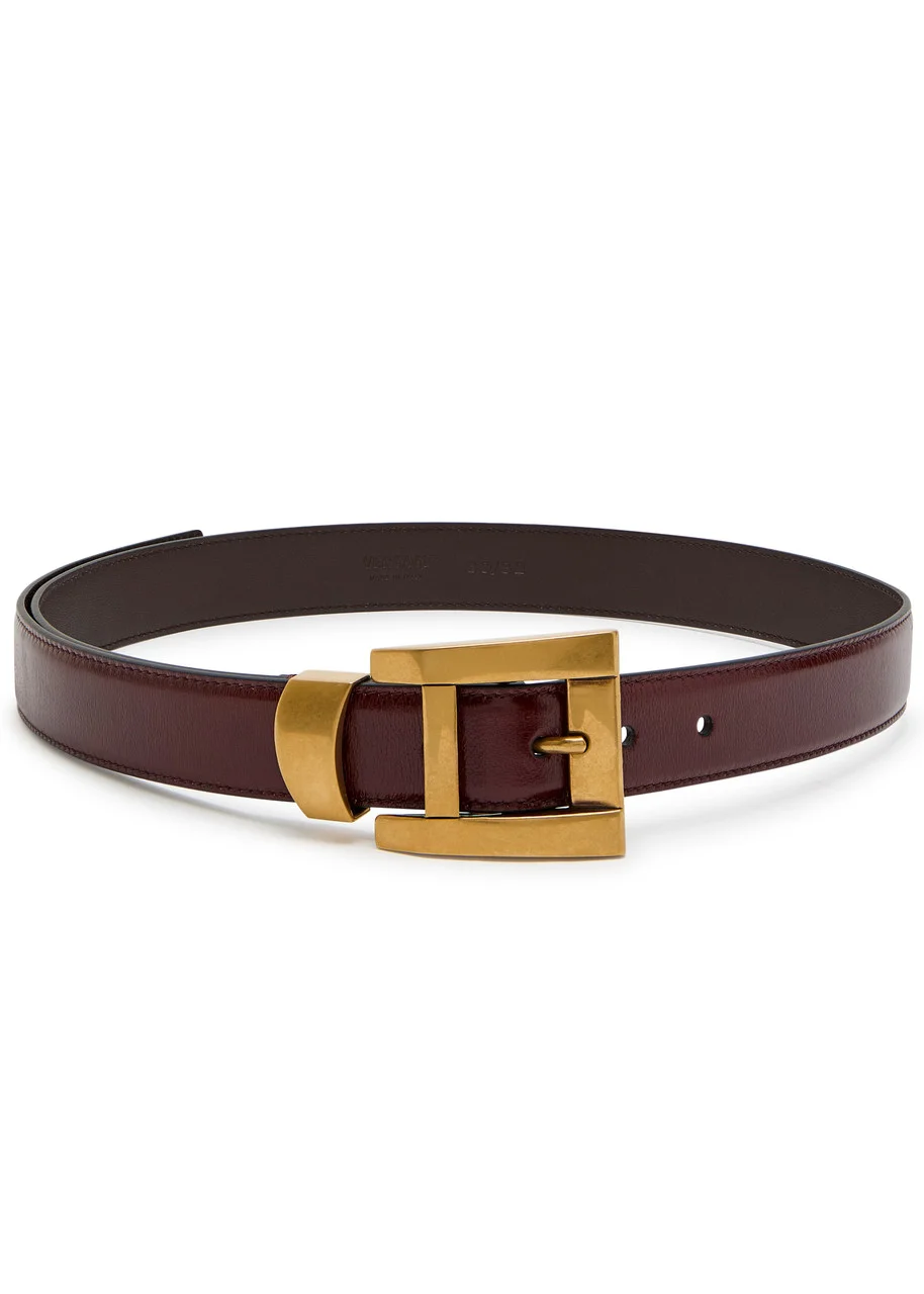 Versace Glossed Leather Belt - 1