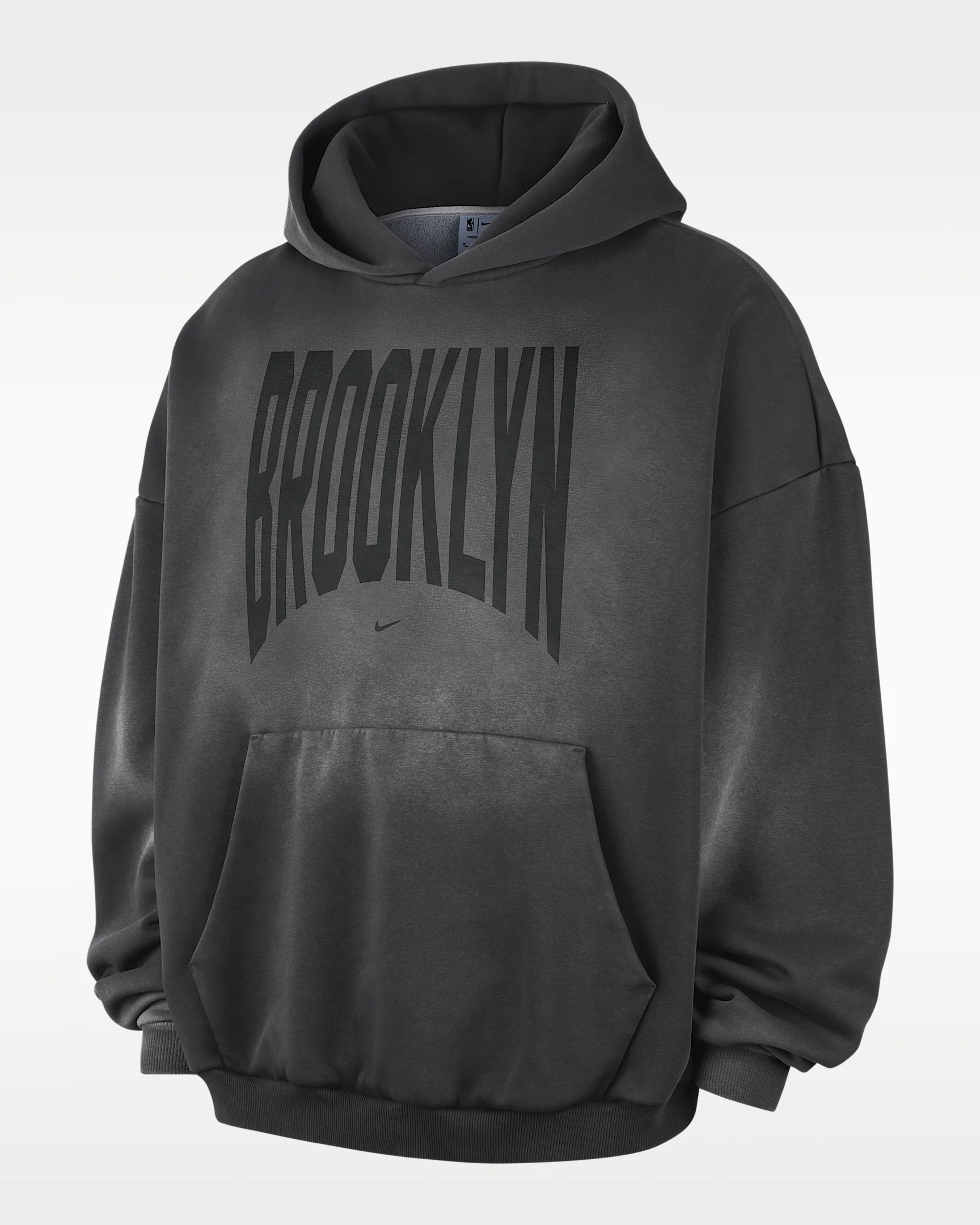 Brooklyn Nets Standard Issue Men's Therma-FIT Fleece Basketball Pullover Hoodie - 1