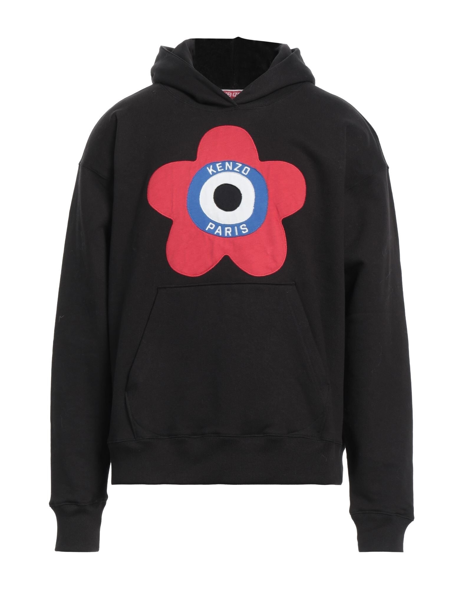 Black Men's Hooded Sweatshirt - 1
